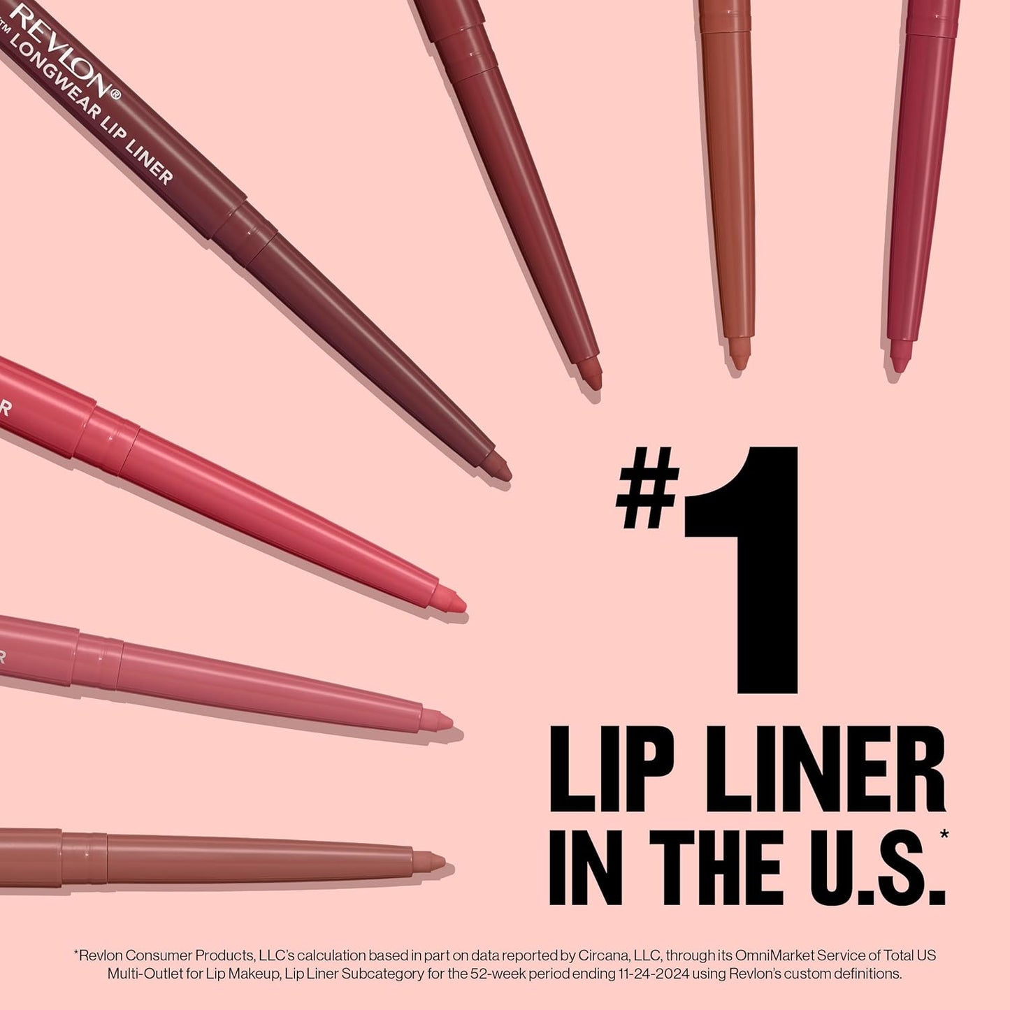 Revlon Colorstay Lip Liner Makeup with Built-in-Sharpener, Longwear Rich Colors, Smooth Application, 645 Chocolate, 0.01 oz