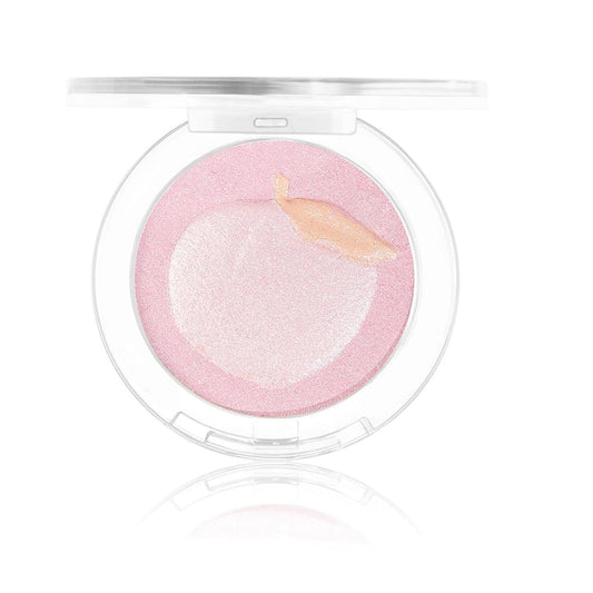 Glitter Highlighter Highlight Makeup, Fruit Glitter Face Illuminator Highlighter, Diamond Sparkly Highlighter Iluminadores Illuminator Make Up for Face Body Cheek (#01 Peach)