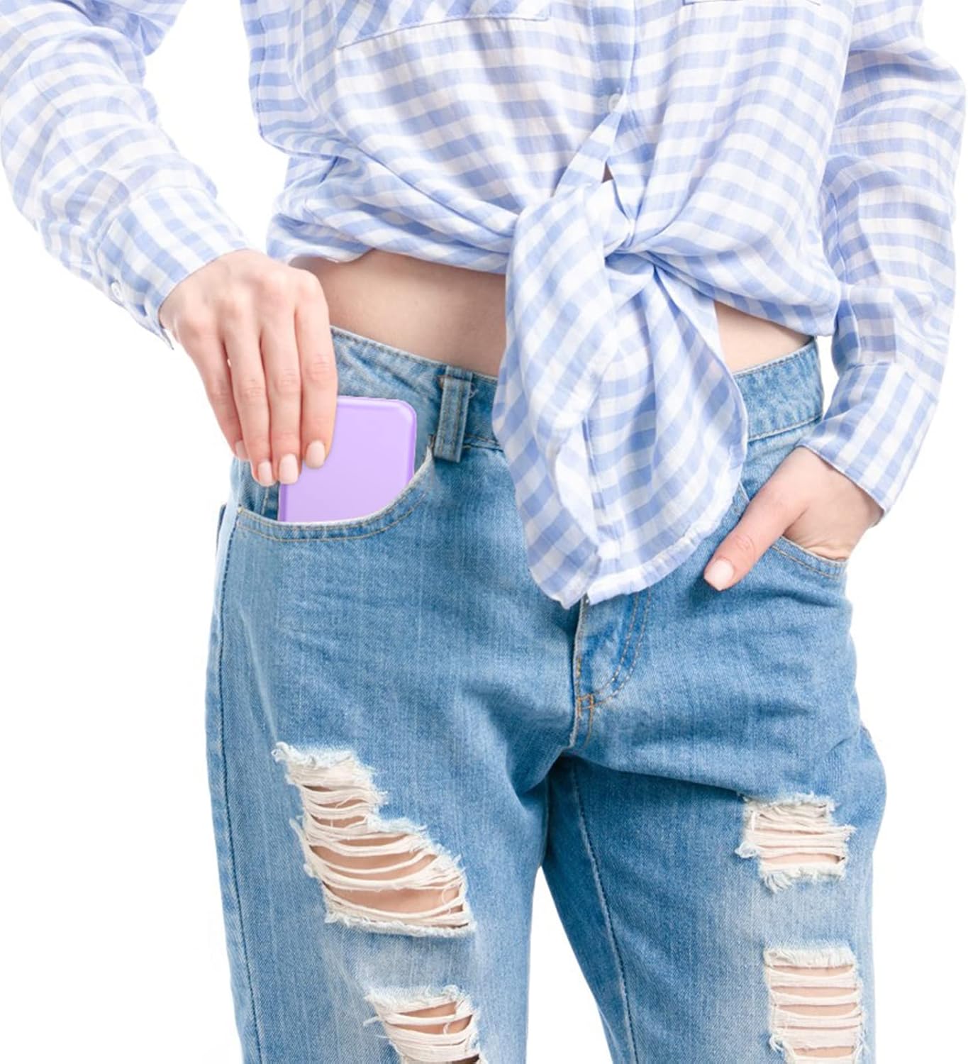 WOBSION Small Mirror with Lights,LED Compact Makeup Mirror,1x/3x Mini Travel Mirror with Magnification,Portable for Purse,Pocket,Gifts for Girls,Purple