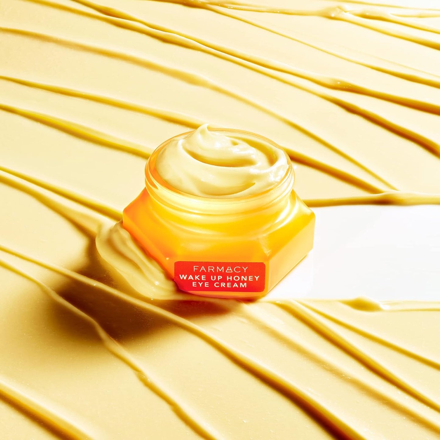 Farmacy Wake Up Honey Vitamin C Eye Cream - Brightening Under Eye Cream for Dark Circles + Puffiness - Enriched with Cranberry Peptide to Smooth Wrinkles Over Time (15ml)