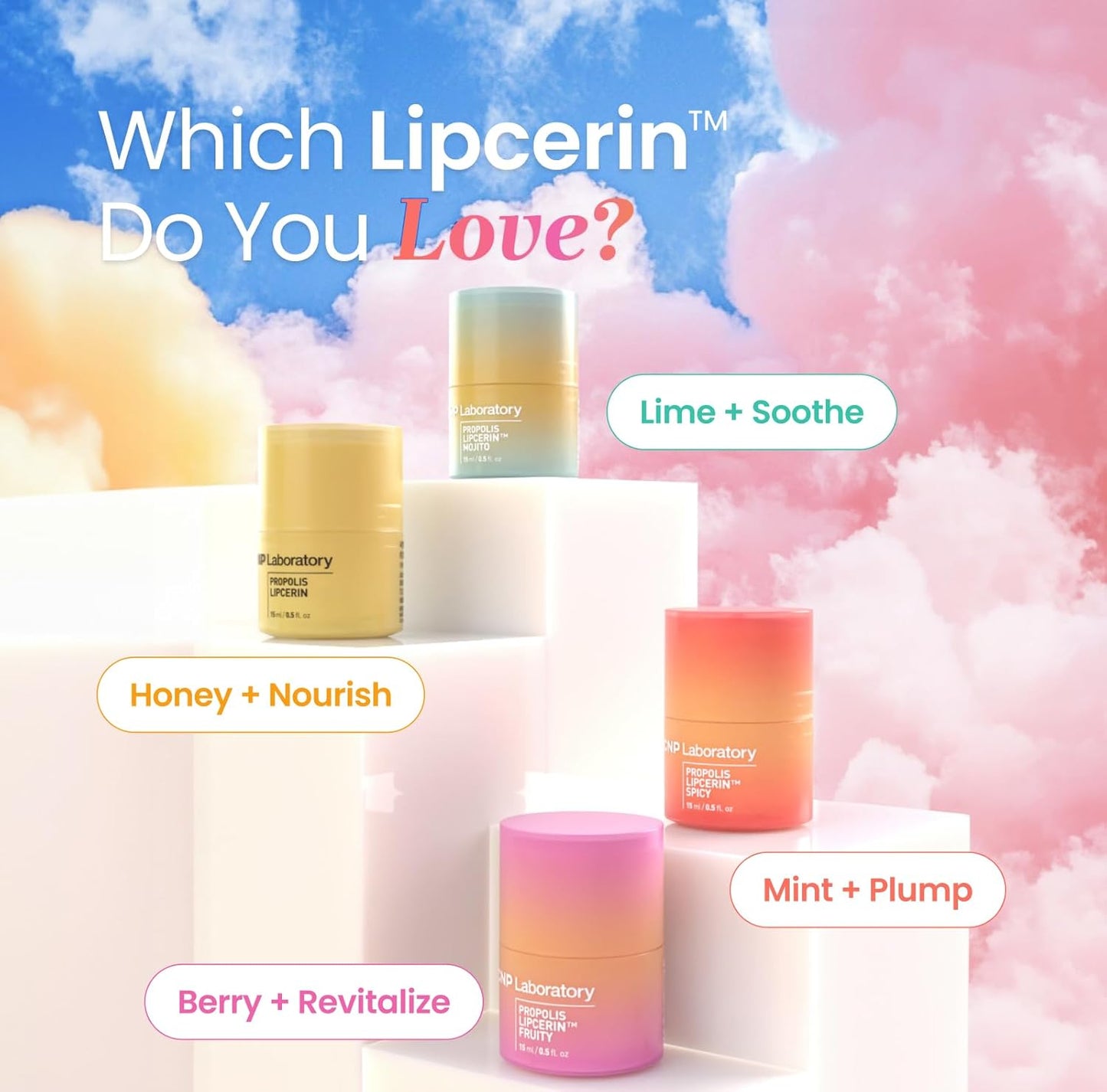 CNP Honey Lip Butter - Propolis Lipcerin™ 02 Berry, Hydrating Overnight Manuka Lip Balm & Mask, 12hr Long-Lasting Moisture, Korean Skin Care, 0.5 fl.oz.