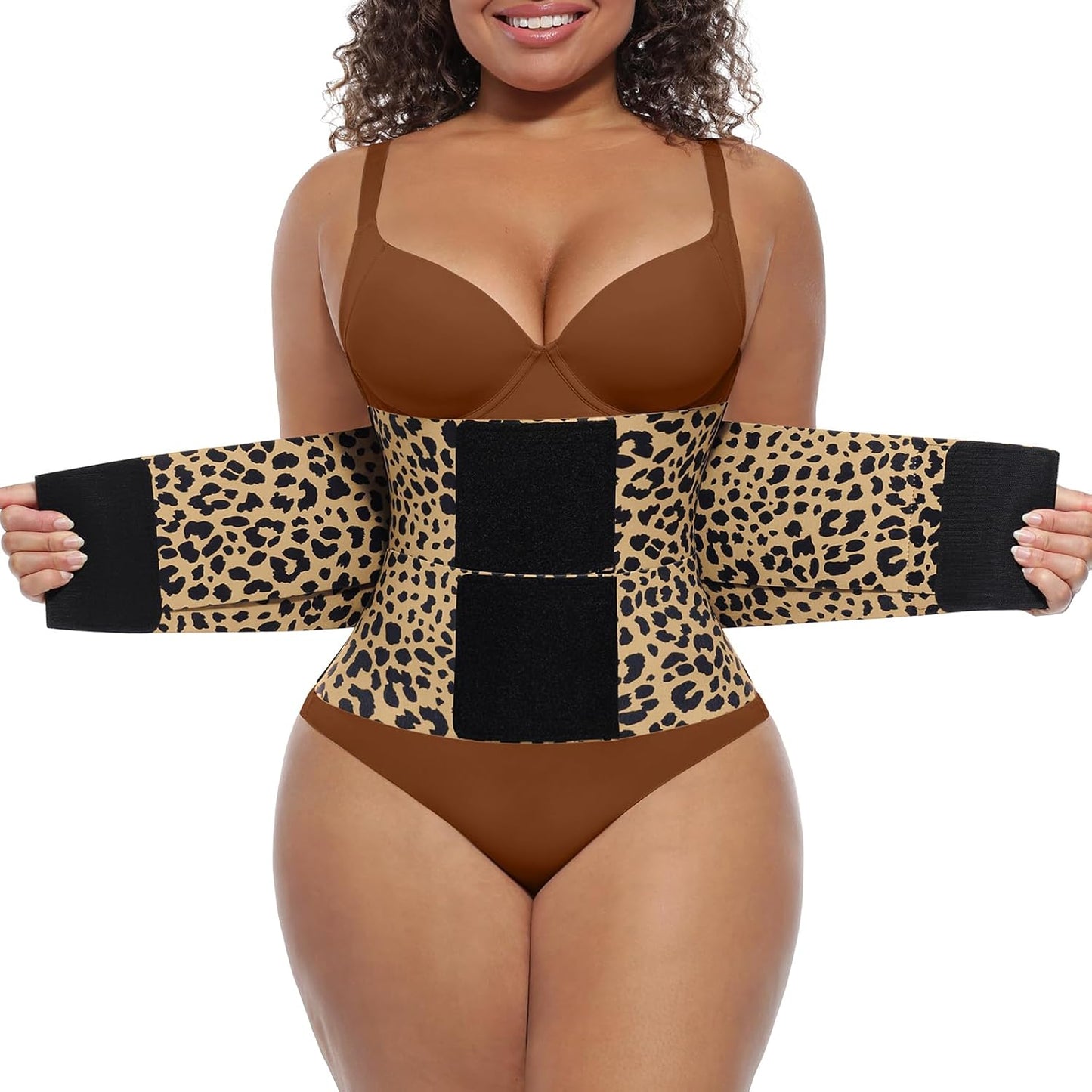 FeelinGirl Waist Trainer Long Torso Waist Cincher Trimmer Ab Belt Tummy Control Body Shaper Triple Wrap Women and Men