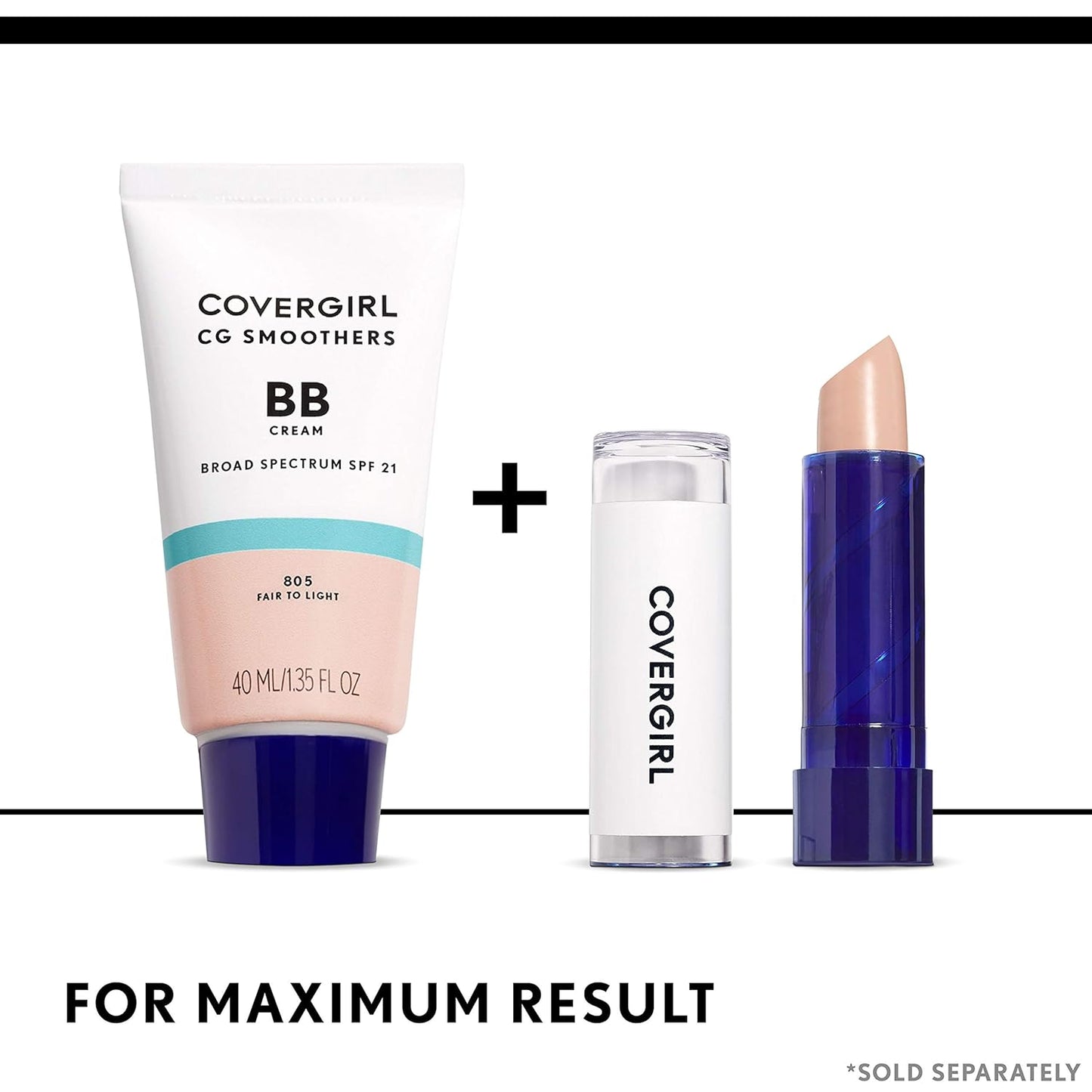 COVERGIRL Smoothers Moisturizing Solid Concealer Stick for Fair Skin Tones, 2 Count