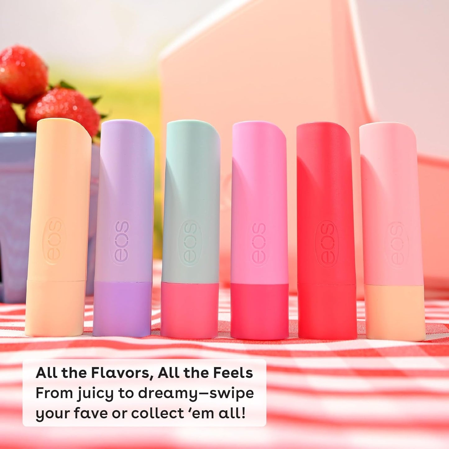 eos 100% Natural & Organic Lip Balm- Sweet Mint, Dermatologist Recommended, All-Day Moisture Lip Care, Made for Sensitive Skin, 0.14 oz