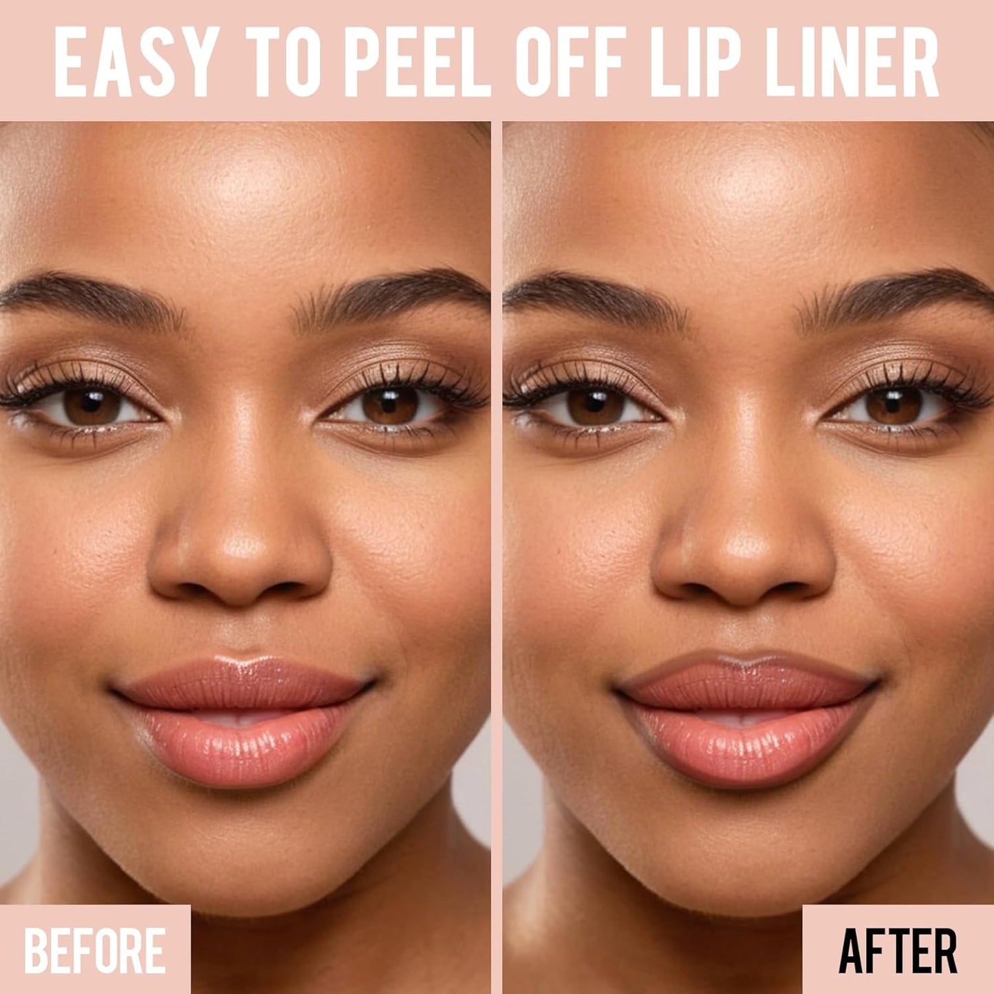 iMethod Lip Stain - Lip Liner Stain Peel Off, Natural Long Lasting, Waterproof Stay On All Day, Transfer-Proof, Highly Pigmented, Instant Color, PLUMPED