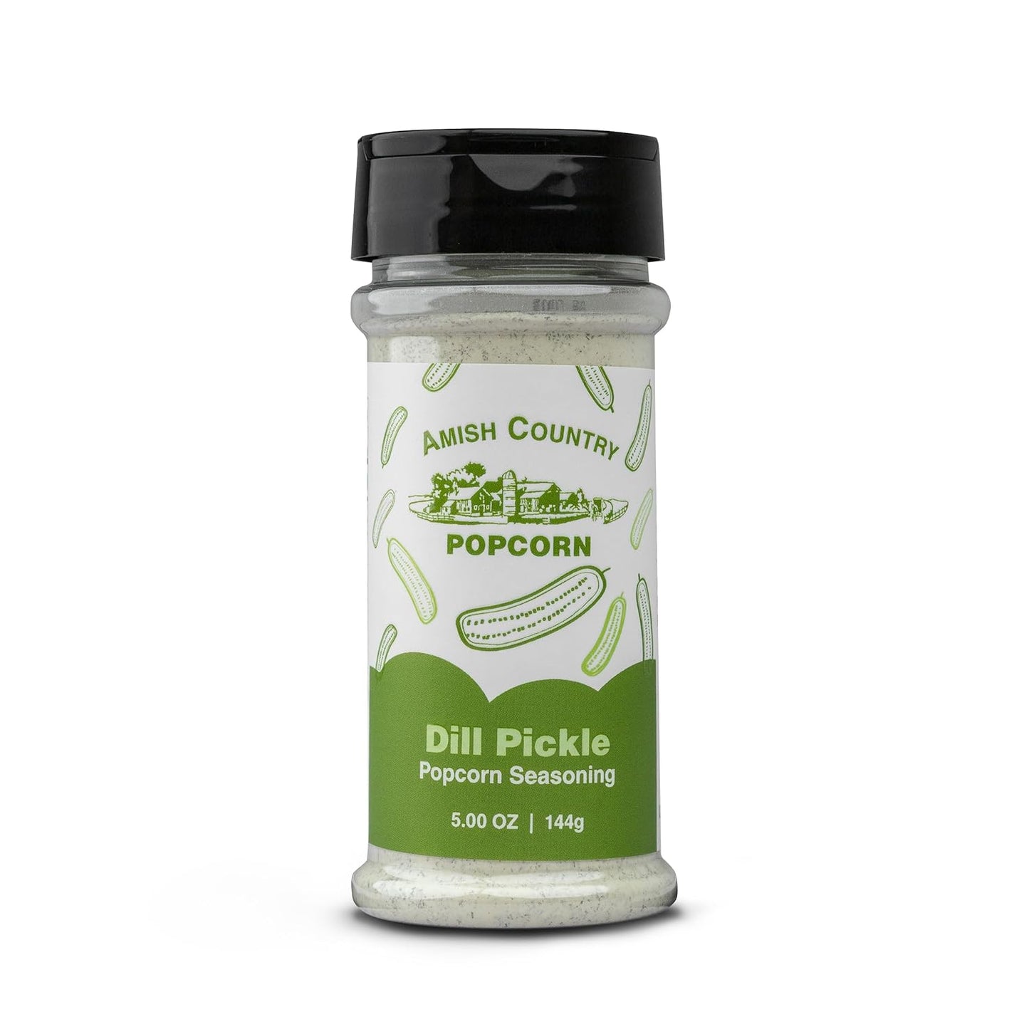 Amish Country Popcorn | 5 Pack Seasoning Bundle | Buffalo, Garlic Parmesan, Jalepeno Cheddar, Dill Pickle, BallPark Buttersalt | Old Fashioned, Non-GMO and Gluten Free