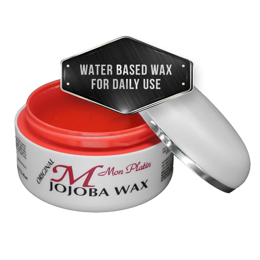 Mon Platin Professional Hair Wax - 150 ml Moisturizing Grooming Wax for Men's Wet and Shiny Look Styling with Jojoba Oil Essence and Pure Water for Scalp Enrichment