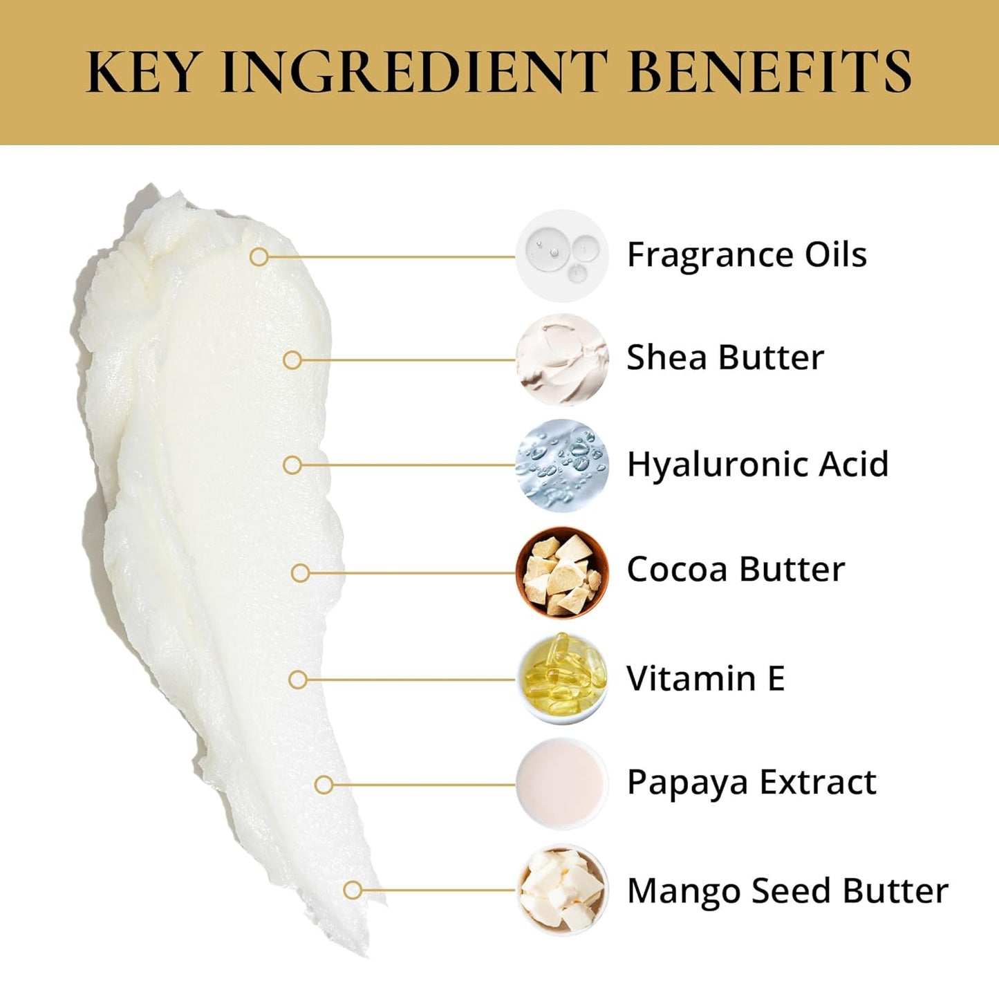LUXURY LIFE Bed Butter - Scented, Luxurious Body Butter With All-Natural Hyaluronic Acid For Soft, Glowing, Hydrated Skin - For Men & Women - For All Skin Types - Warm Compliments Scent, 5 oz