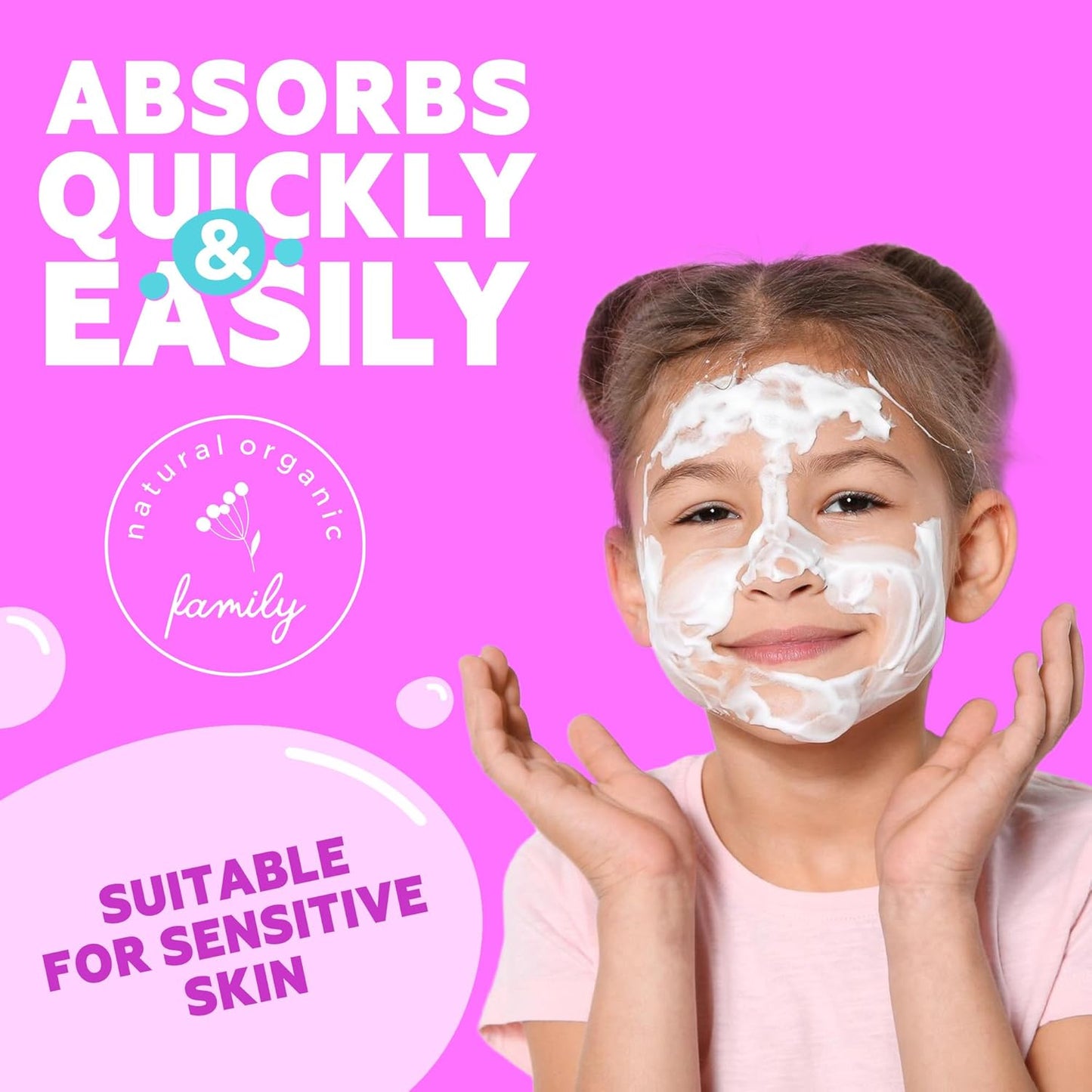 Kid Face Sunscreen Moisturizer with SPF – SPF 30 Mineral Face Sunscreen – Lightweight, Non-Greasy, Reef-Safe with Zinc Oxide & Niacinamide – Broad-Spectrum UV Protection – Daily Moisturizer for Kids