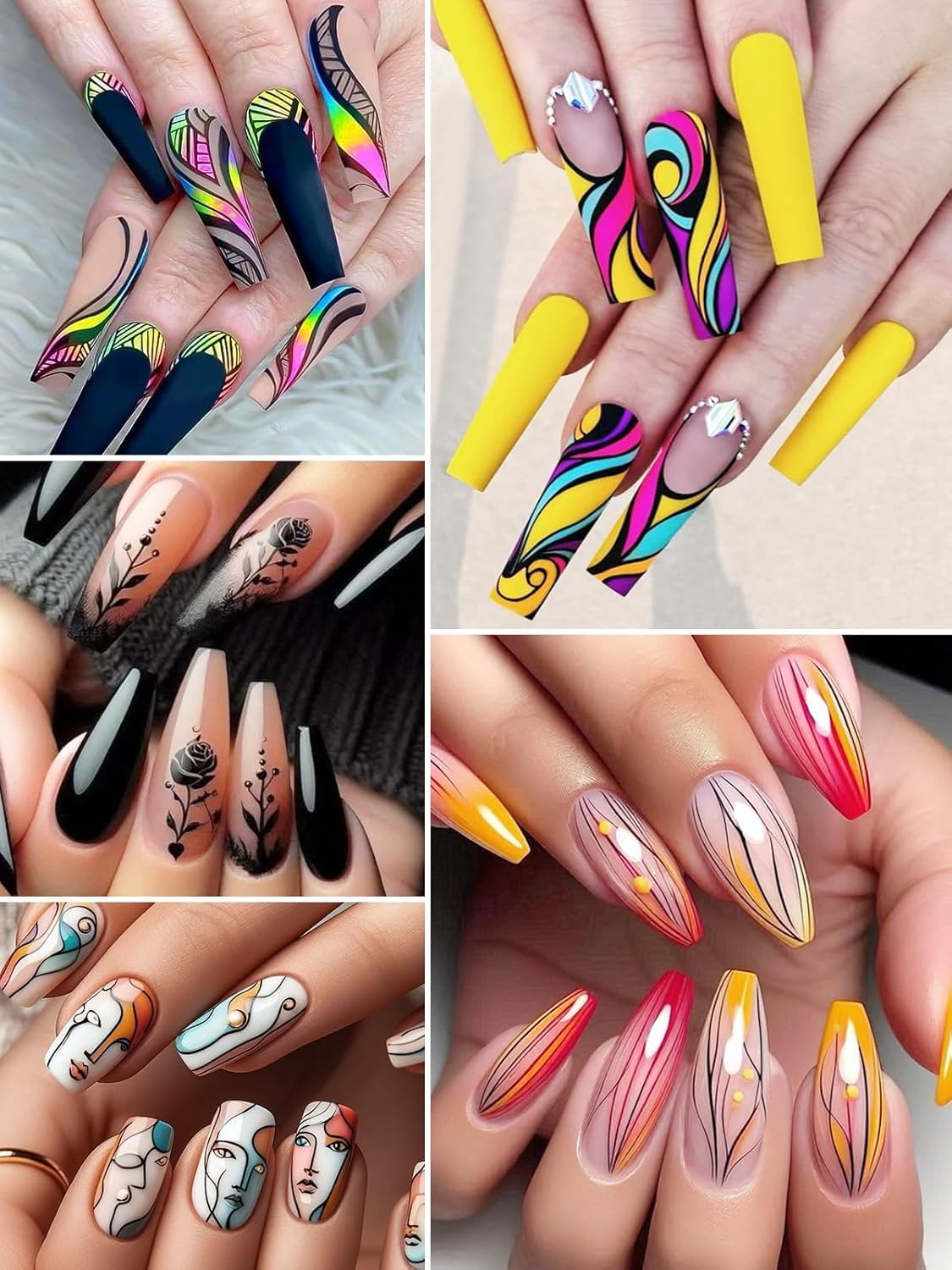 12 Color Nail Art Pens Set, Kalolary Nail Art Markers Polish Pens Nail Point Graffiti Dotting Pen Drawing Painting Liner Brush for DIY Nail Art Beauty Adorn Manicure Tools