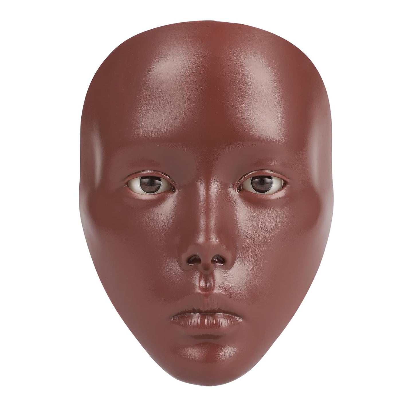 Makeup Practice Mannequin Face, 5d Reusable Silicone Makeup Practice Board Full Face with Makeup Brushes Sponge Set and Eyeshadow Board Makeup Kit for Emerging Makeup Artist, Girl's Gift