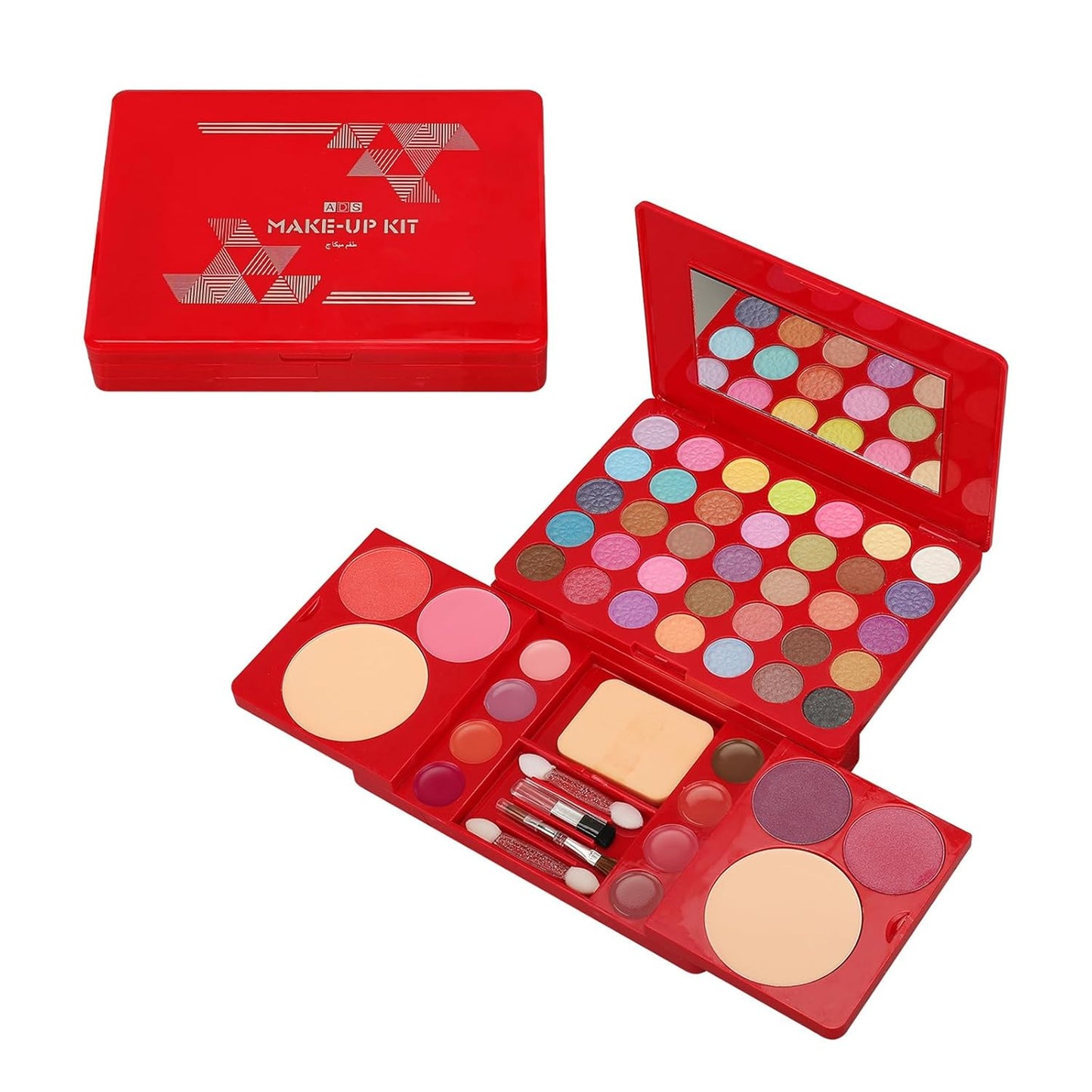 All-in-One Makeup Gift Set Travel Makeup Kit Complete Starter Makeup Bundle Lipgloss Lipstick Concealer Blushes Powder Eyeshadow Palette Cosmetic Palette for Teen Girls & Adults #10