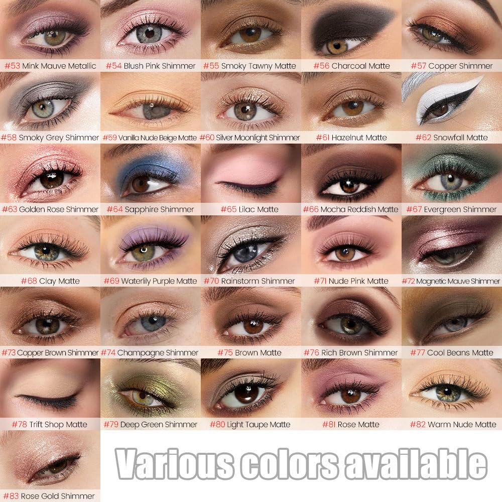 Kaely Cream Eye Shadow Sticks, Mink Mauve Metallic Eyeliner Pencil Eyeshadow Palette Makeup, Eye Highlighter Brightener Stick for Older Women Waterproof Pigmented, sombras para ojos, New-53