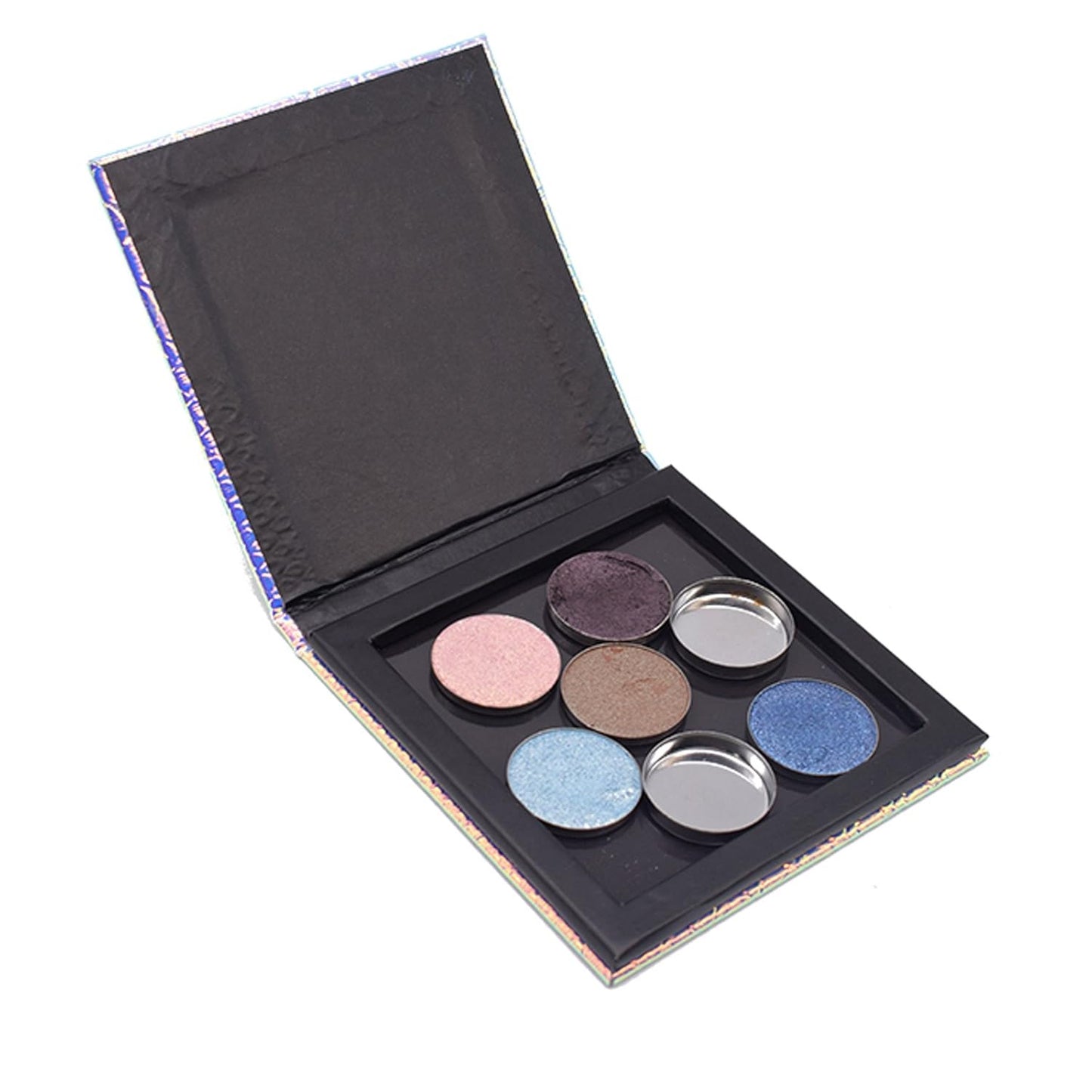 Empty Eyeshadow Makeup Box Magnetic Cosmetics Palette Eye Shadow Fish Scale DIY Storage Tray Small Size