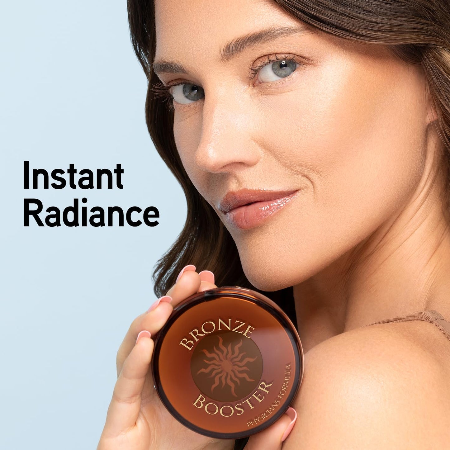 Physicians Formula Bronze Booster Pressed Bronzer - Vitamin-Infused Glow Activators, Mistake-Proof Formula, Natural Finish, Cruelty-Free & Hypoallergenic - Light to Medium