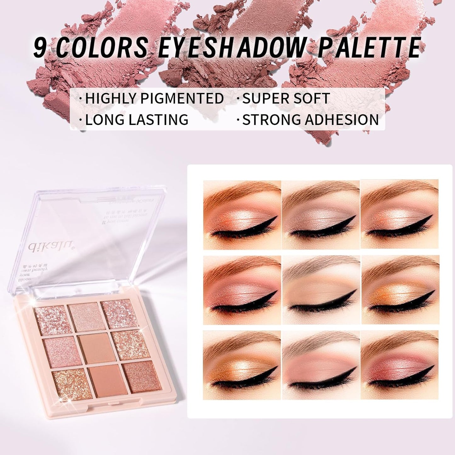 Makeup Set for Girls Teens Women, Makeup Present Set, Makeup Kit, Includes Eyeshadow Palette, Foundation, Blusher, Eyebrow Pencil, Eyeliner, Lip Gloss, Lip Oil, Makeup Brushes & Sponge