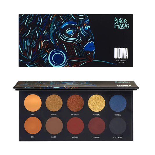 UOMA Beauty Women's Black Magic Color Palette, Poise, 0.35 Ounce