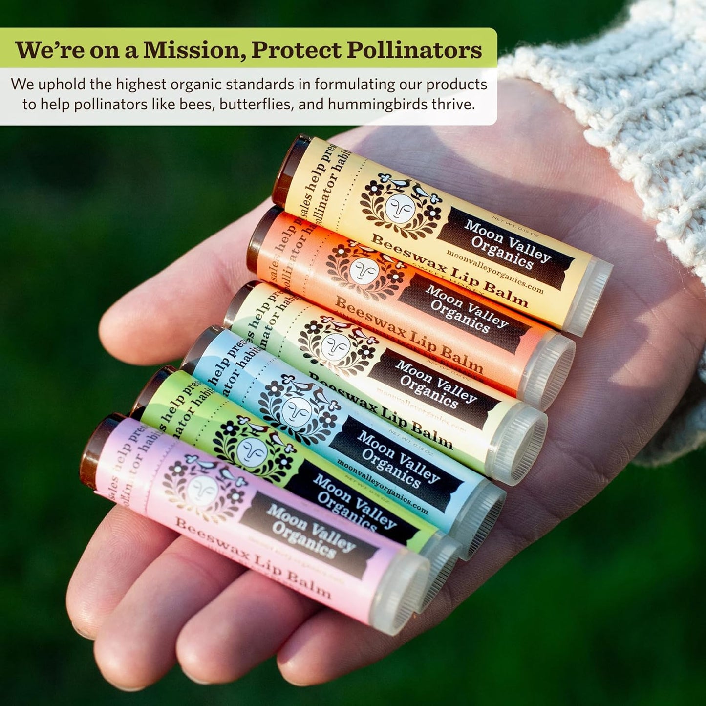 Moon Valley Organics Beeswax Lip Balm for Moisturizing Lips and Cuticles (TROPICAL COCONUT LIME, 4 Count (Pack of 1))