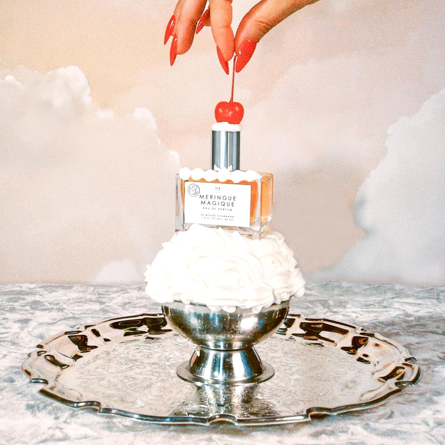 Le Monde Gourmand Meringue Magique Eau de Parfum, Gemeni Bakes Collaboration - 1 fl oz (30 ml) - Praline, Orange, Gardenia Perfume Notes