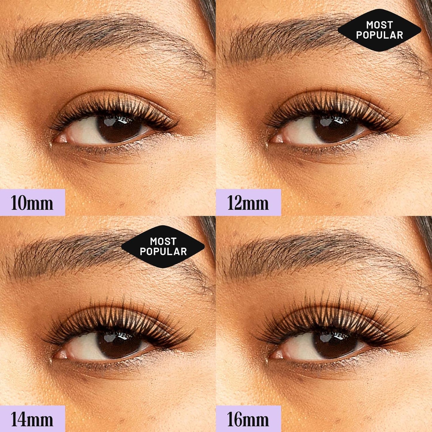 Lilac St - Volume Dramatic Faux Eyelash Clusters (12mm) - Dense & Distinctive Look - DIY Lash Extension Wisps - Lightweight & Lifelike - Lasts 10 Days - Korean Silk - Cruelty Free, Vegan - 10 Lashes
