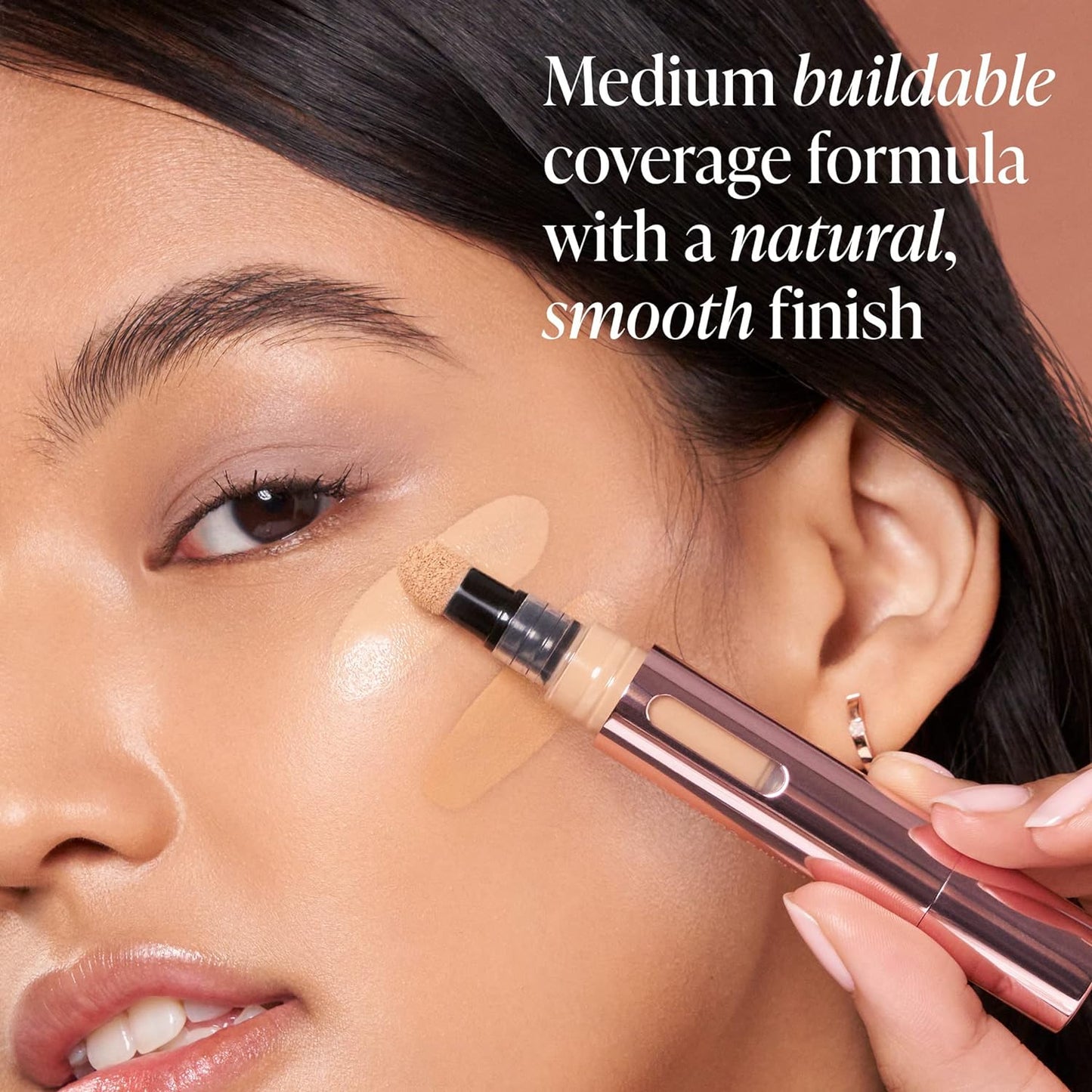 Mally Beauty - The Plush Pen Brightening Concealer Stick - Medium - Hydrating Turmeric, Vitamin E, and Hyaluronic Acid Infused Formula - Medium Buildable Coverage with a Natural, Smooth Finish