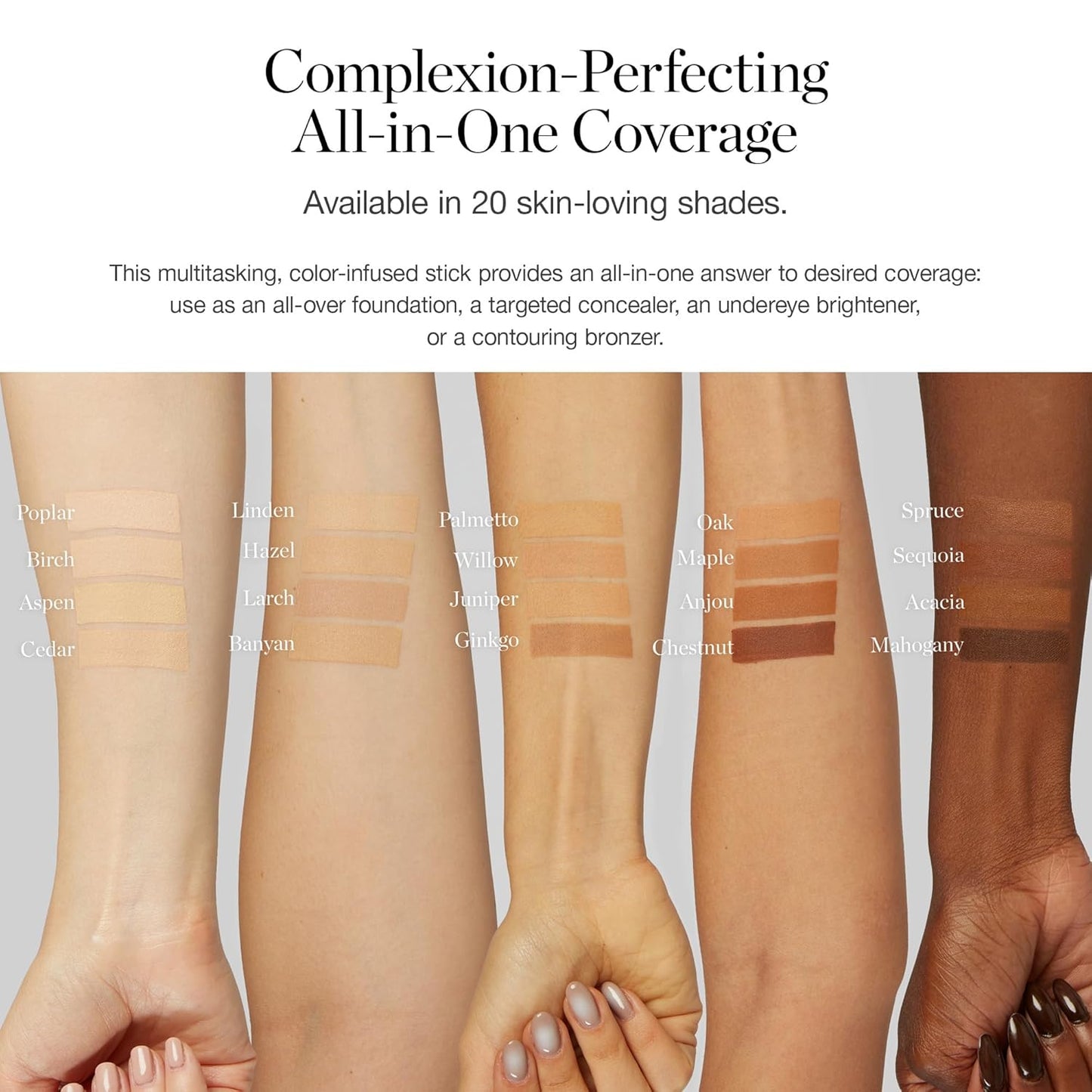 Ogee Sculpted Complexion Foundation Stick (Aspen 1.0W - Fair, Warm Undertones) Full Coverage Foundation Makeup - Instantly Balance & Even Complexion - 70% Organic Ingredients