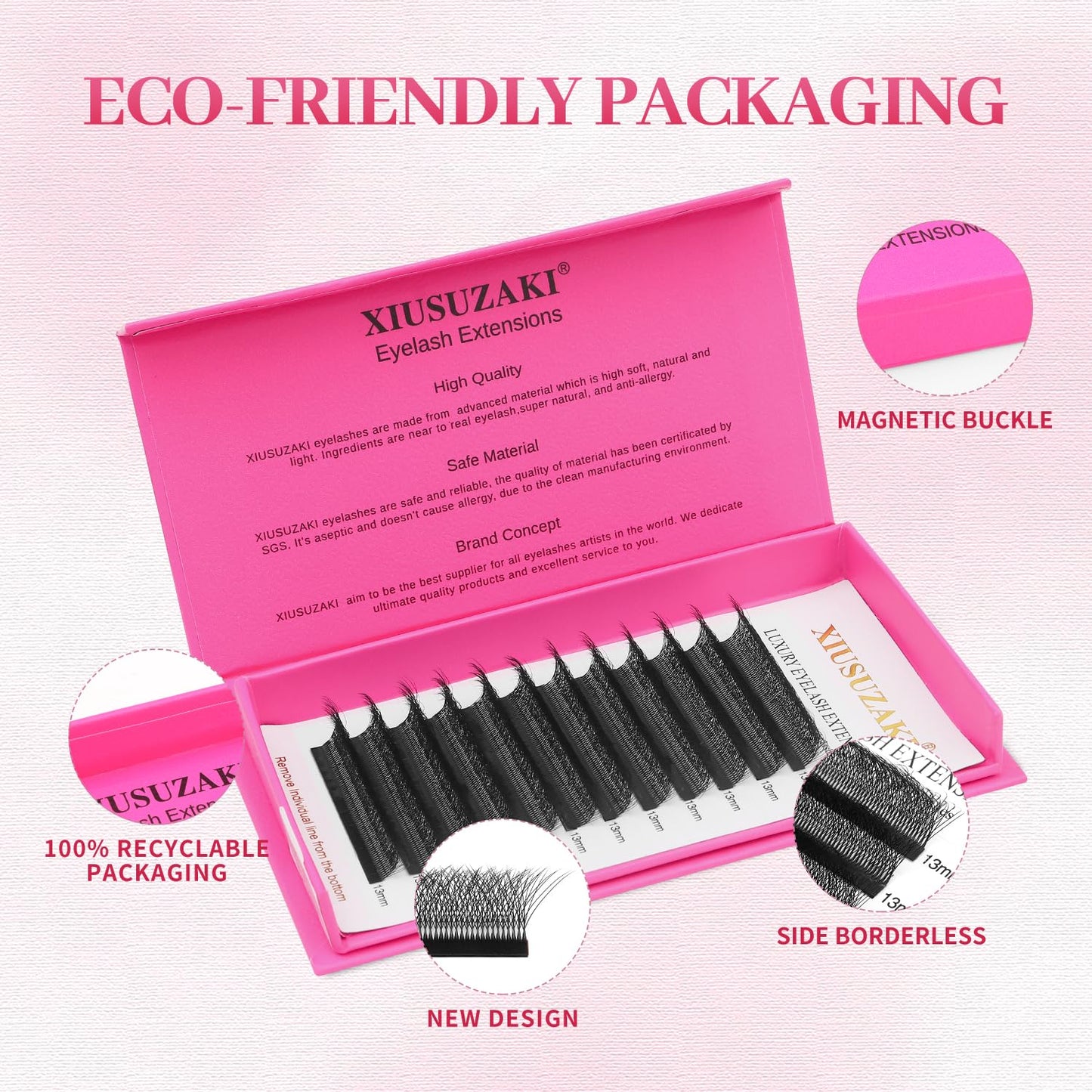 W Lash Extensions Supplies 6D Eyelash Extensions W Shape 0.07mm Thickness D Curl 12mm Premade Fans Easy Fan Lashes Volume Matte Black 12 Rows Crisscross Eye Lashes(W-6D-0.07-D,12mm)