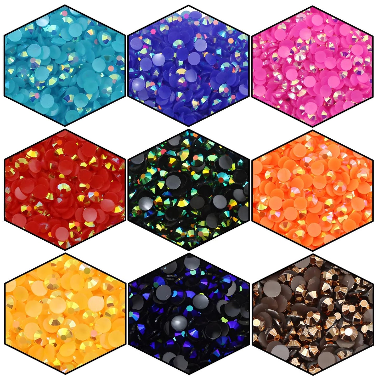4500 Pcs SS12 3mm AB Flatback Rhinestones for Nails Art Crafts Glitter Round Shine Gems Crystals DIY Clothes Shoes （Light Sapphire AB）
