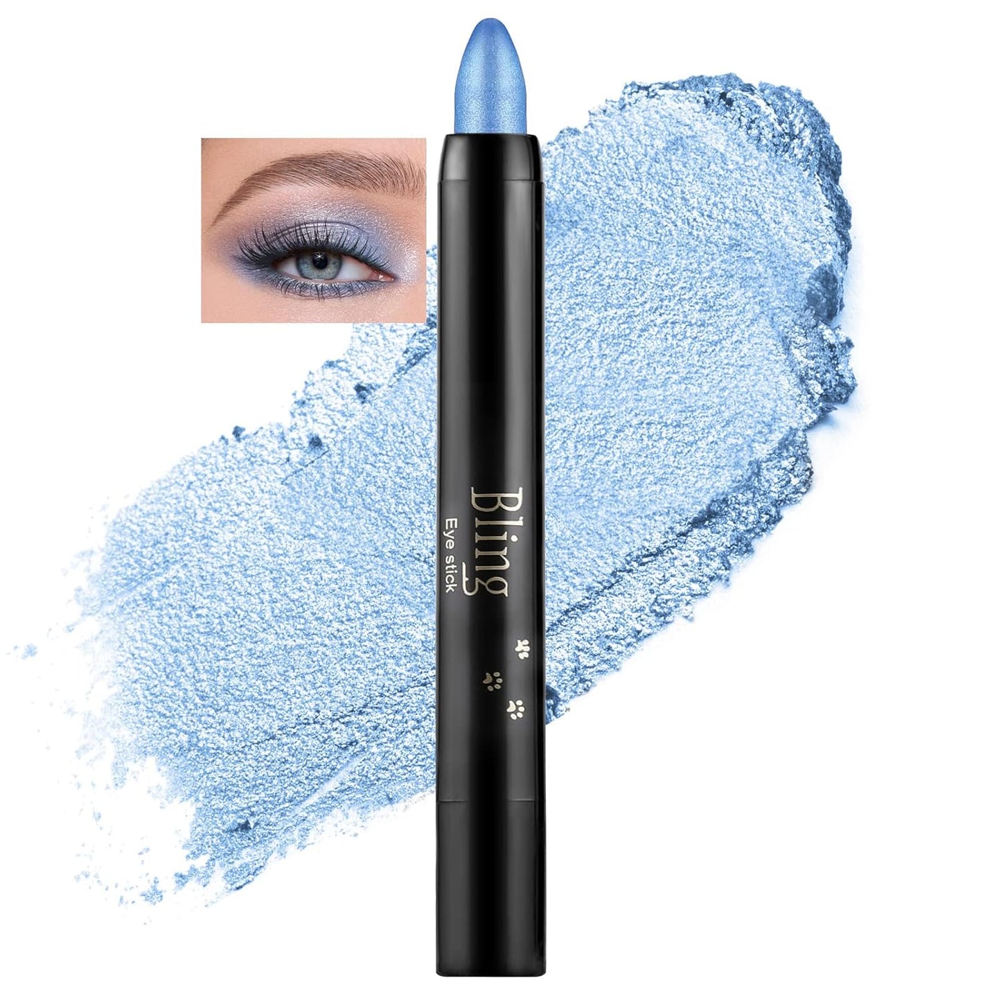 Boobeen Waterproof Eyeshadow Stick Crayon Shimmer Cream Pen Create Glitter Eye Makeup, Easy to Use (13#)