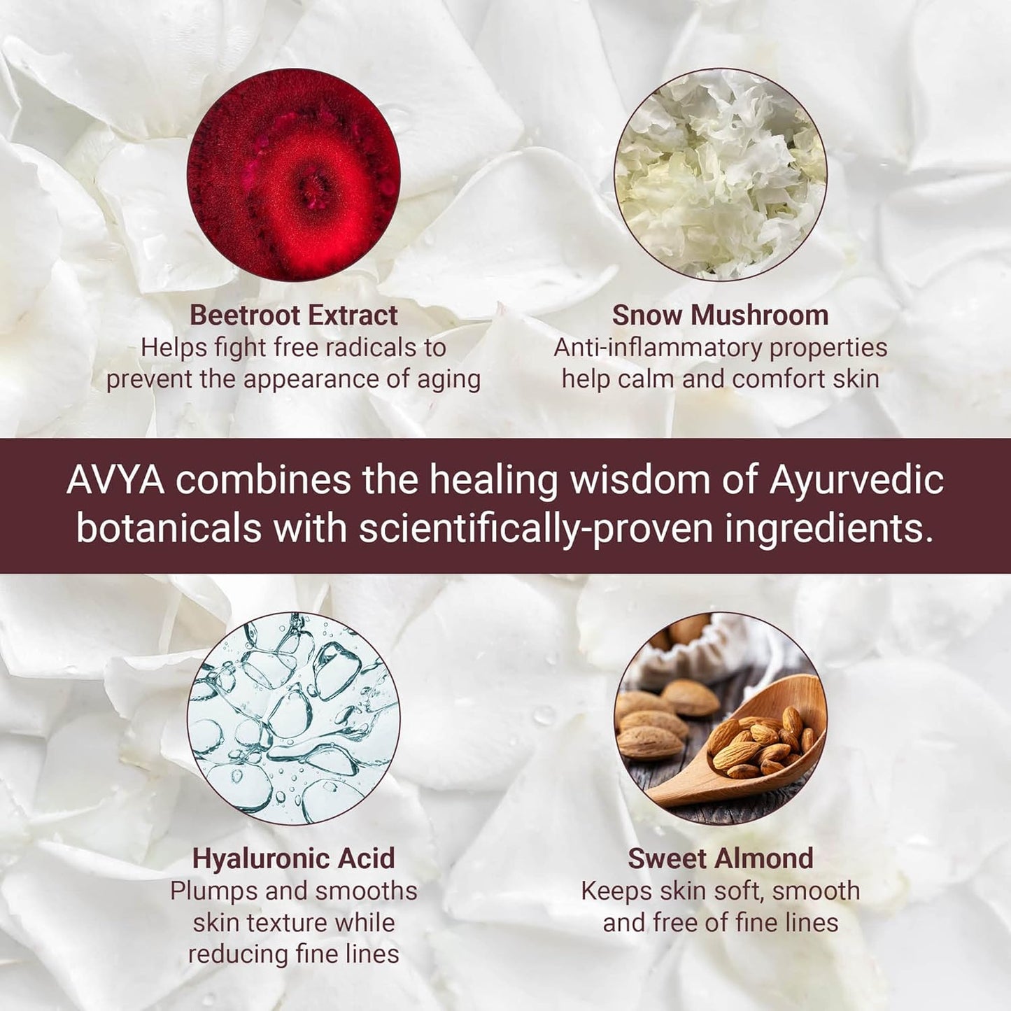 AVYA Eye Bright Cream (0.17oz / 5ml) - Advanced Ayurvedic Skincare/Caffeine Reduces Dark Circles and Puffiness/Tightens and Reduces Fine Lines Around Eyes