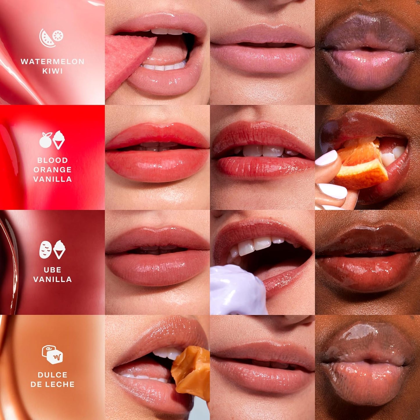 Tower 28 LipSoftie Hydrating Tinted Lip Treatment Balm, Moisturizing Lip Mask for Chapped Lips - Ube Vanilla Flavor, Sheer Burgundy Gloss