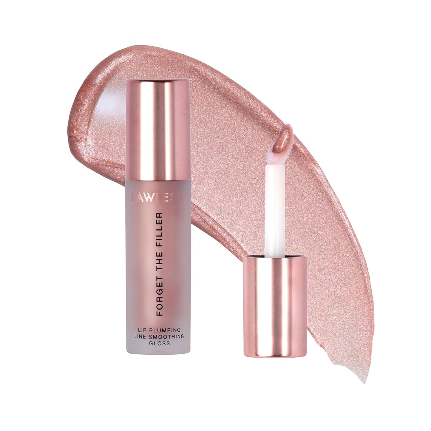 Lawless Forget the Filler Lip Plumping Line Smoothing Gloss - Candy Sky - Premium Volumizing Lip Gloss with Natural Ingredients Designed to Plump, Firm, and Hydrate Lips 0.11 oz