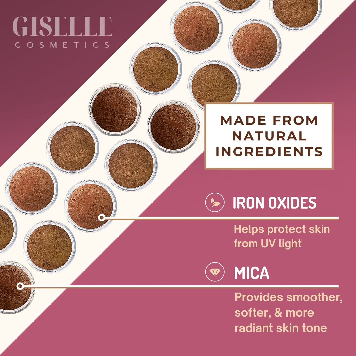Gold Digger Loose Mineral Bronzer - Natural Face Bronzer Powder, Highlighter Makeup, Contour Powder, Bronzer Blush Palette, Matte Bronzer, Baked Bronzer, Eyeshadow Palette