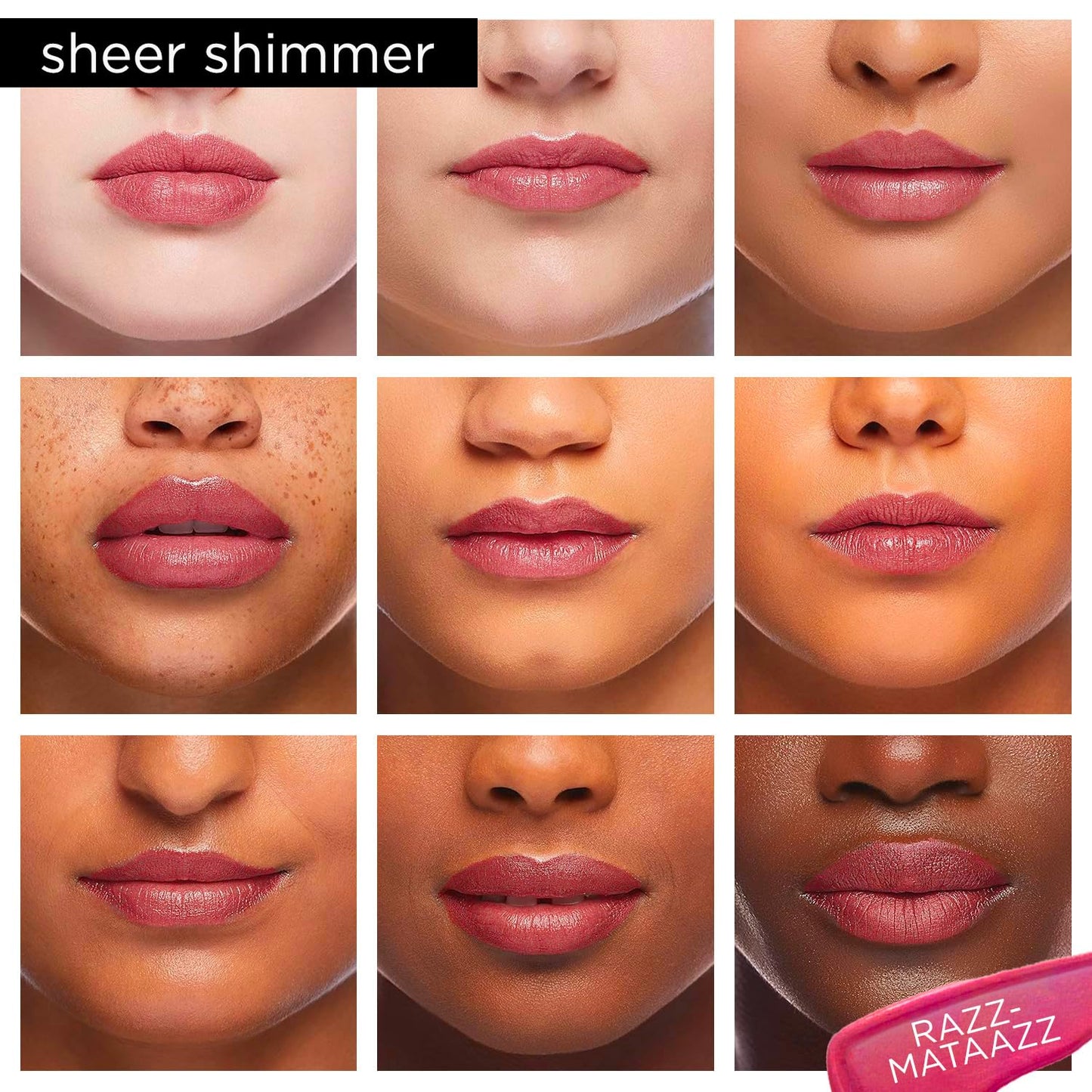 Pure Cosmetics Pure Illumination Lip Gloss - LED-lit Applicator w/Side Mirror - Non-Sticky, Moisturizing & Hydrating Lip Glosses - Soothes & Protects Dry Chapped Lips (Razzmatazz)