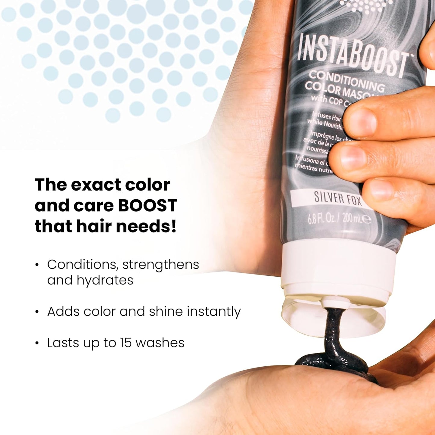 ALOXXI InstaBoost RED Color Depositing Conditioner Mask – Instant Temporary Hair Color Dye - Hair Color Masque for Deep Conditioning (Fireball Red), 6.8 Fl Oz