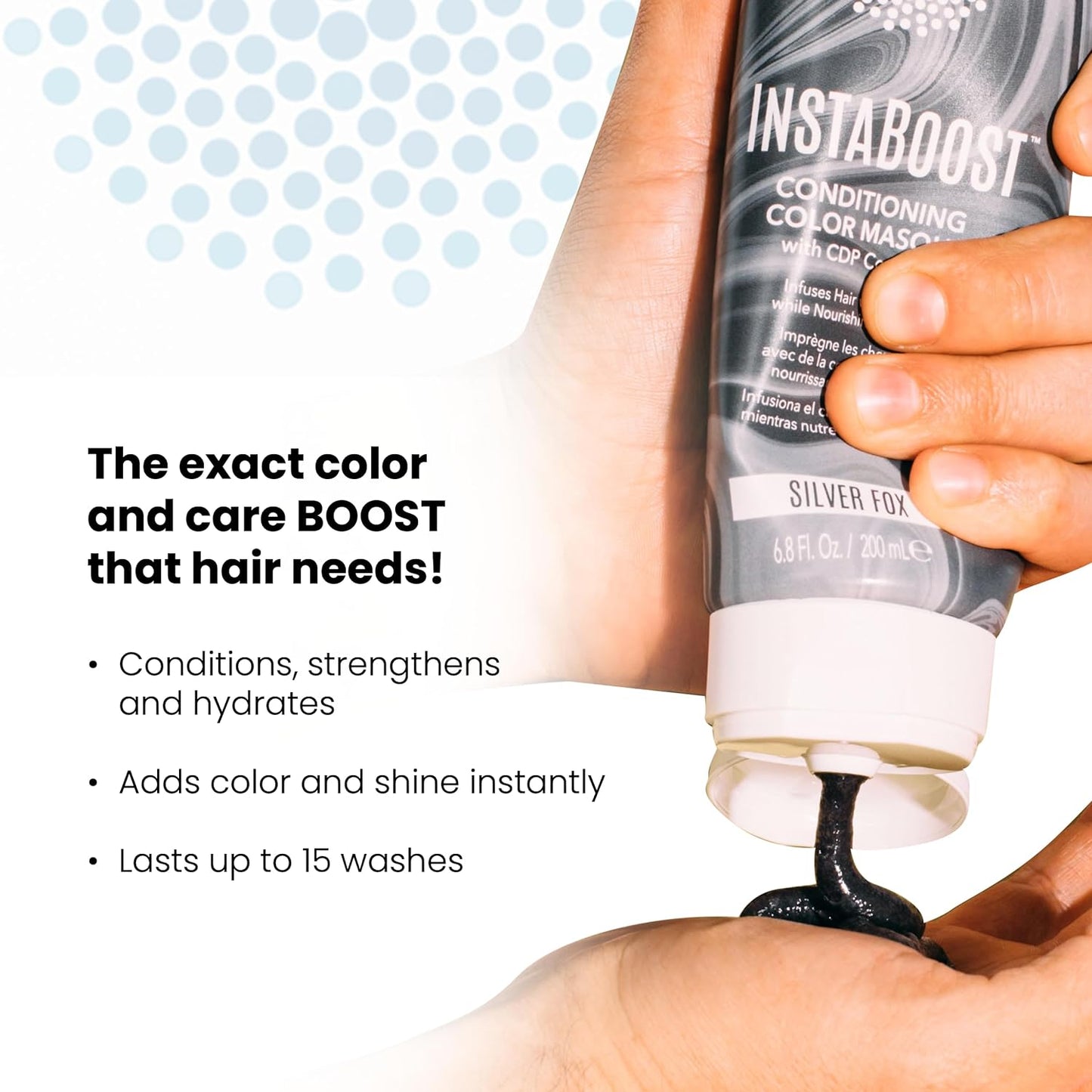 ALOXXI InstaBoost Conditioning Color Mask in Strictly Platinum, Deposits Platinum Color and Deeply Conditions Hair, 6.8 Fl Oz