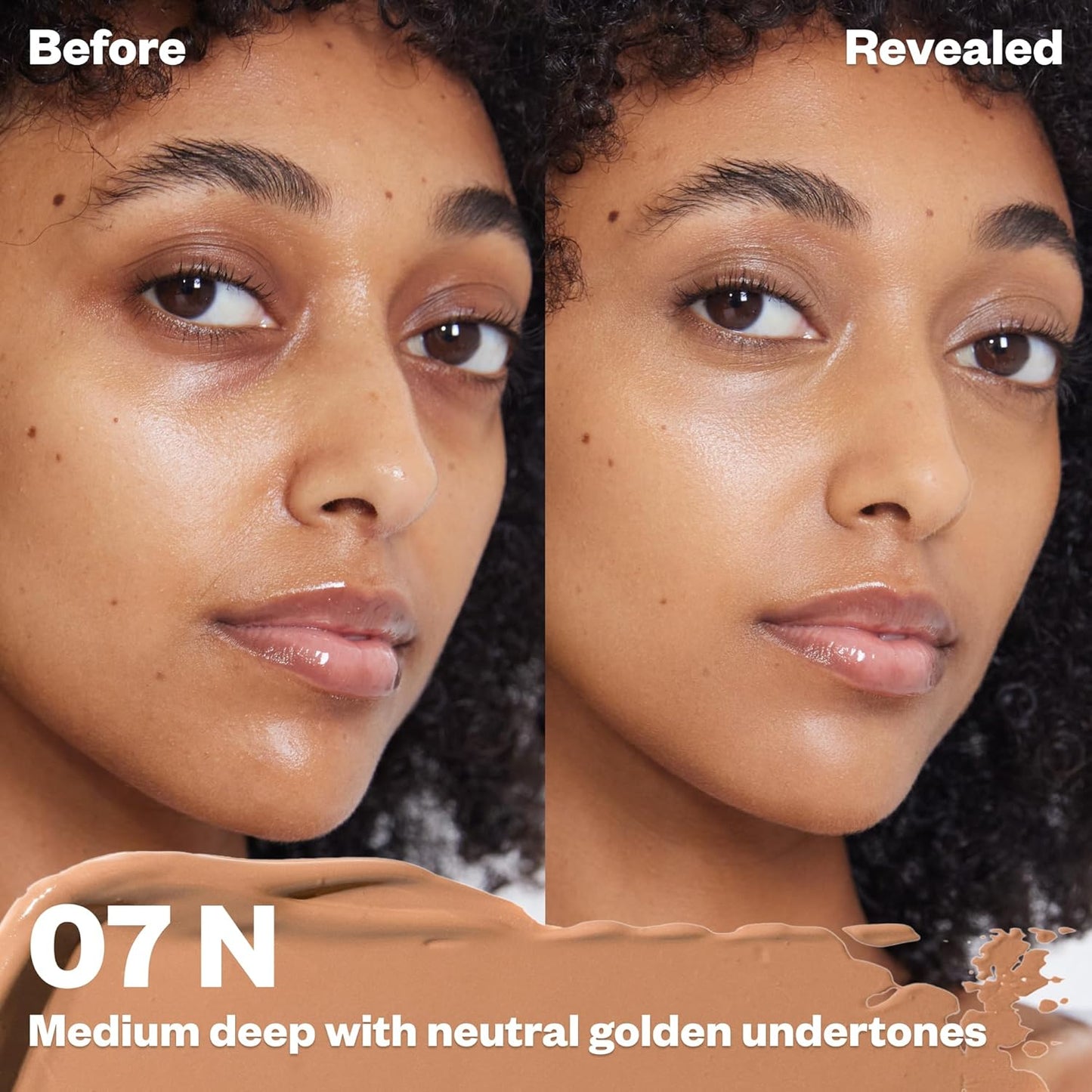 Kosas Revealer Concealer - Medium Coverage Makeup with Hyaluronic Acid, Conceals Dark Circles Under Eyes, Dark Spots and Blemishes + Brightens, Hydrates, Long-Lasting & Vegan, (Tone 07 N)
