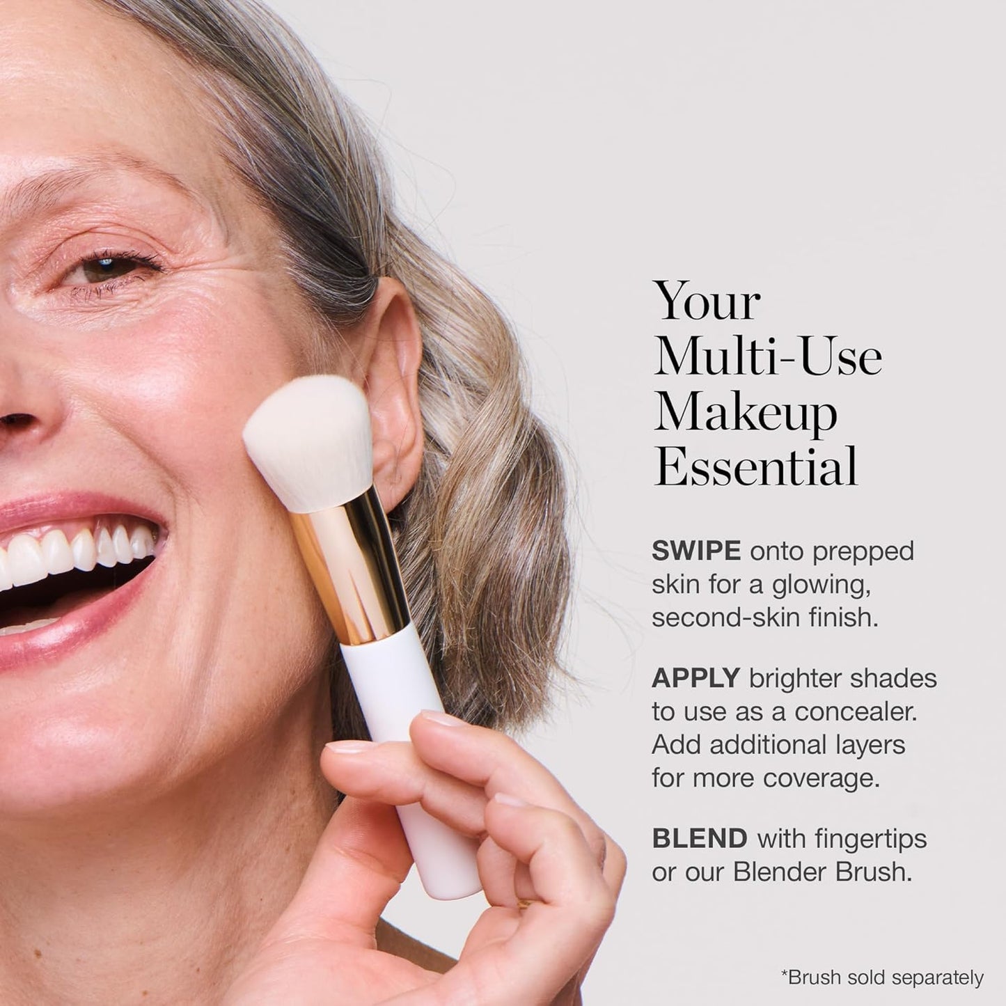 Ogee Sculpted Complexion Foundation Stick (Poplar 0.10C Fair, White-Pink Undertones) Full Coverage Foundation Makeup - Instantly Balance & Even Complexion - 70% Organic Ingredients