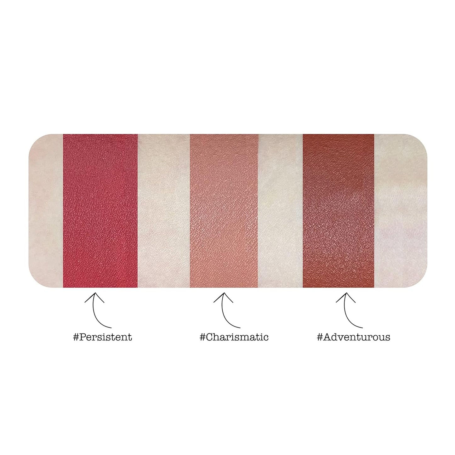 the Balm Voyage Vacay Matte Lip Trio Special Edition for Women - 3 Pc 0.25oz Lipstick - Persistent, 0.25oz Lipstick - Charismatic, 0.25oz Lipstick - Adventurous
