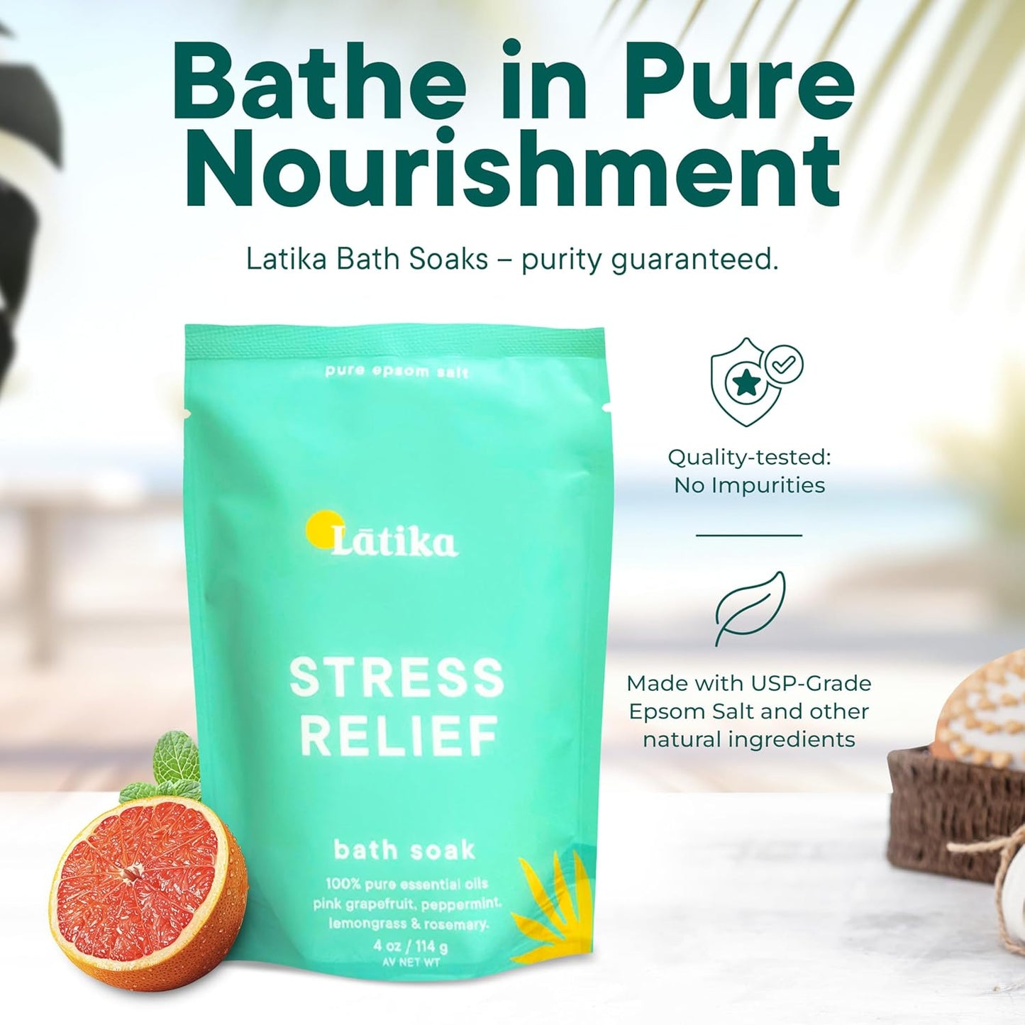 Stress-Relief Epsom Salt Bath Soak