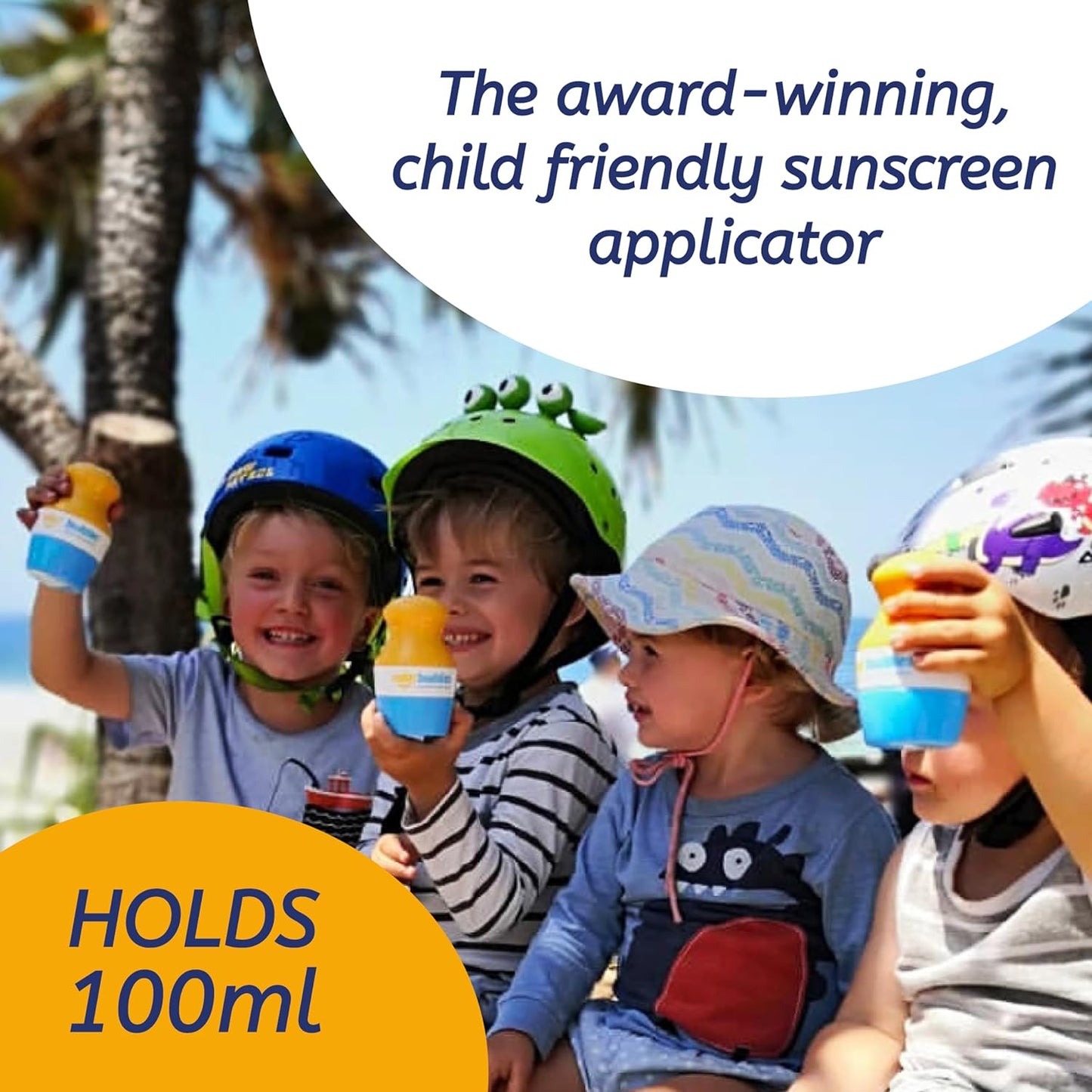 Solar Buddies Bag Bundle & Carabina Clip - Full Pink - Refillable Roll on Sponge Sunscreen, Suncream & Lotion Applicator For Kids, Adults & Families - Holds 3.4fl oz, Perfect Size for Travel