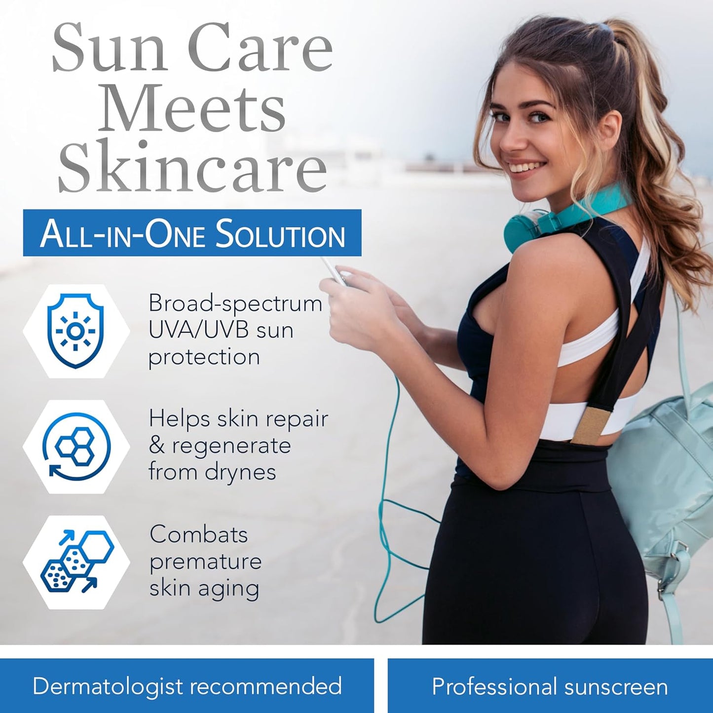 Clear Choice Sunscreen for Face SPF 45, Oil Free Sunblock & Light Moisturizer with Zinc Oxide, Reef-Safe, Broad Spectrum, Water-Resistant, No White Cast, Dermatologist Recommended, 4oz