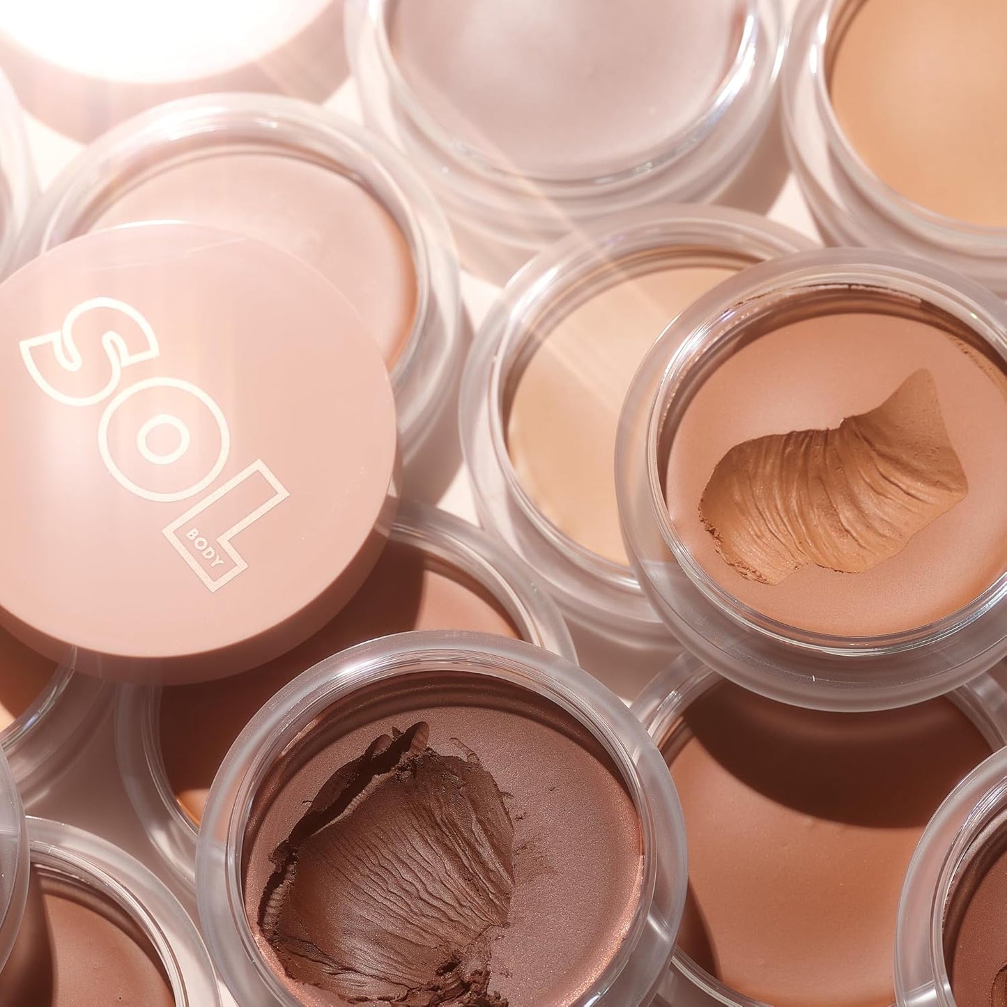 ColourPop SOL Face & Body Bronzing Balm Makeup Bronzer - Vegan, Cream Bronzer for a Natural Glow, Blurring Finish & Buildable Coverage - Glowy Summer Makeup - Light (1.1 oz)