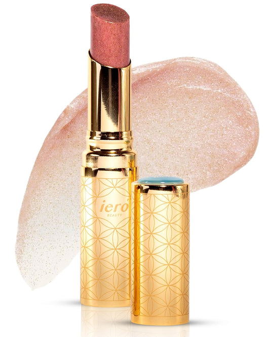 ieró Beauty 3-in-1 Moisturizing Vegan Tinted Lip Balm: Hydrating, Soothing Lip Serum + Plumping Balm + pH Reactive Tint | Shea Butter & Vitamin E | Antioxidant-rich Long Lasting Lip Care Paraben Free