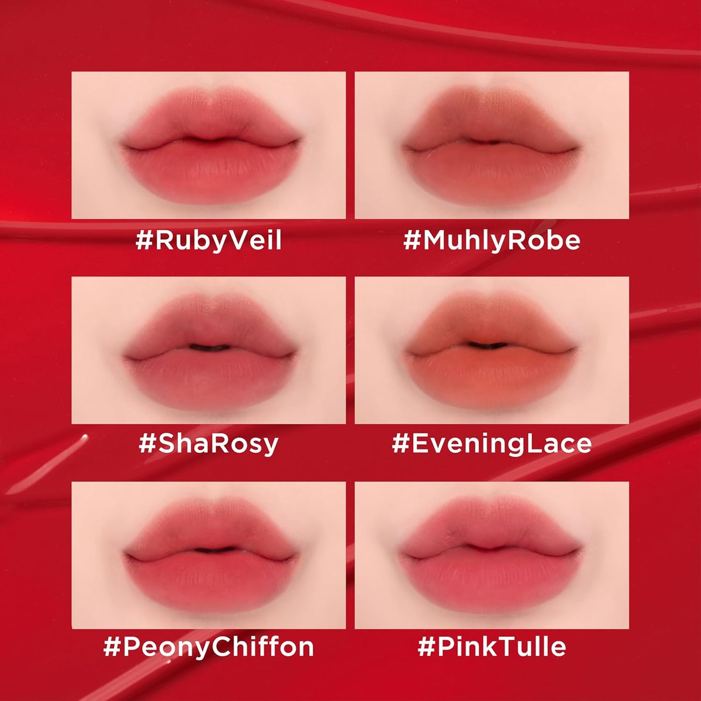 JUNG SAEM MOOL LIP-PRESSION See-Through Tint 0.14 Fl Oz, Soft Blurred Velvet Tint with Lightweight Long lasting Hydration, Seamless Fit Texture, Mood Tone Color, Korean Lip Makeup (PEONY CHIFFON)