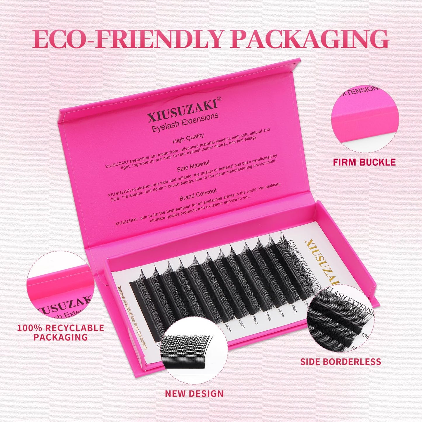 YY Lash Extensions Supplies Y Eyelash Extensions 0.05mm Thickness C Curl 13mm Premade Fans 4D Russian Volume Matte Black 12 Rows Crisscross Eye Lashes(YY-0.05-C,13mm)