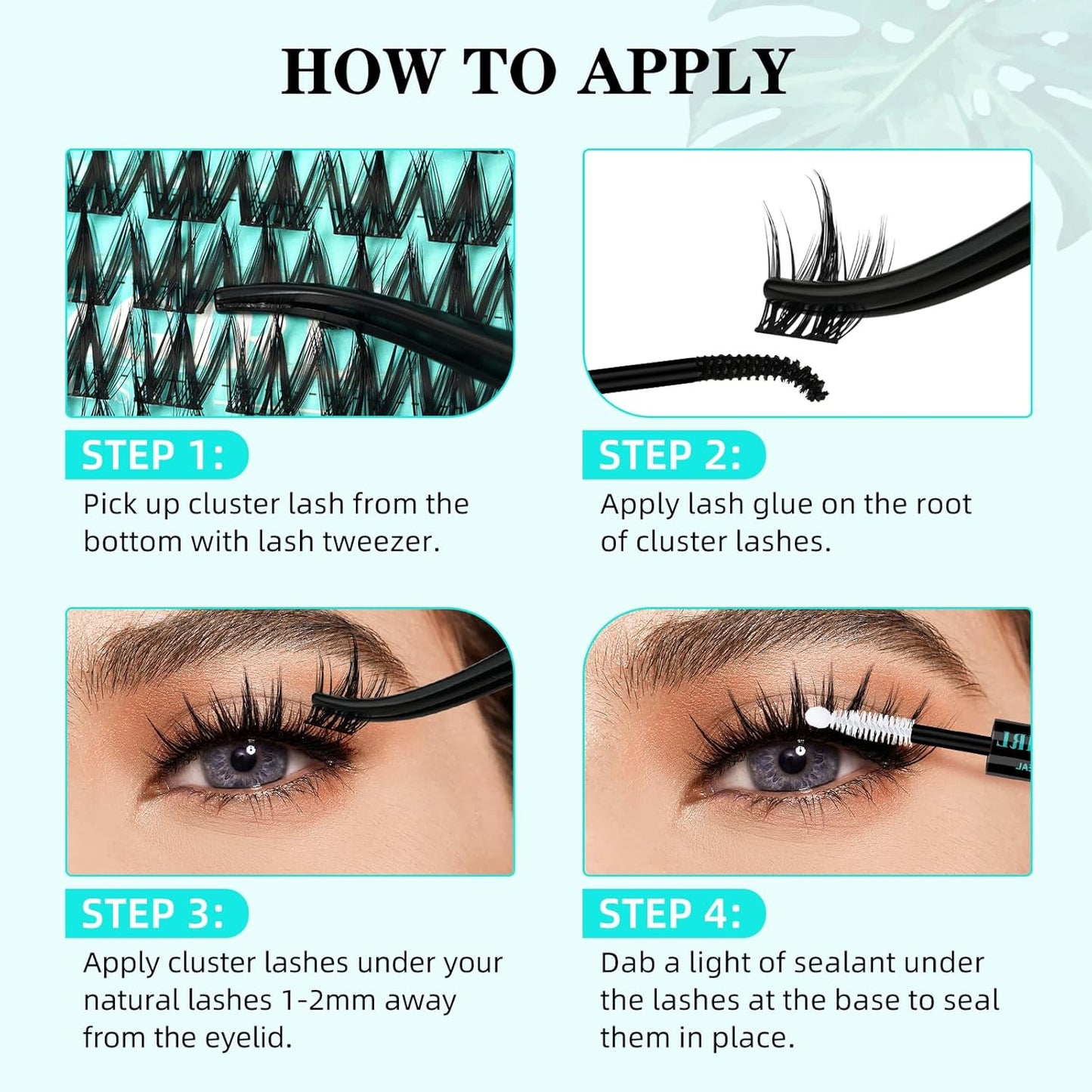 Lash Clusters Manga 140Pcs Eyelash Cluster Wet Look Ultra-Thin Lash Band Eyelashes Extensions Spiky Anime Wide Span Lashes(Puppy,C-10mm)
