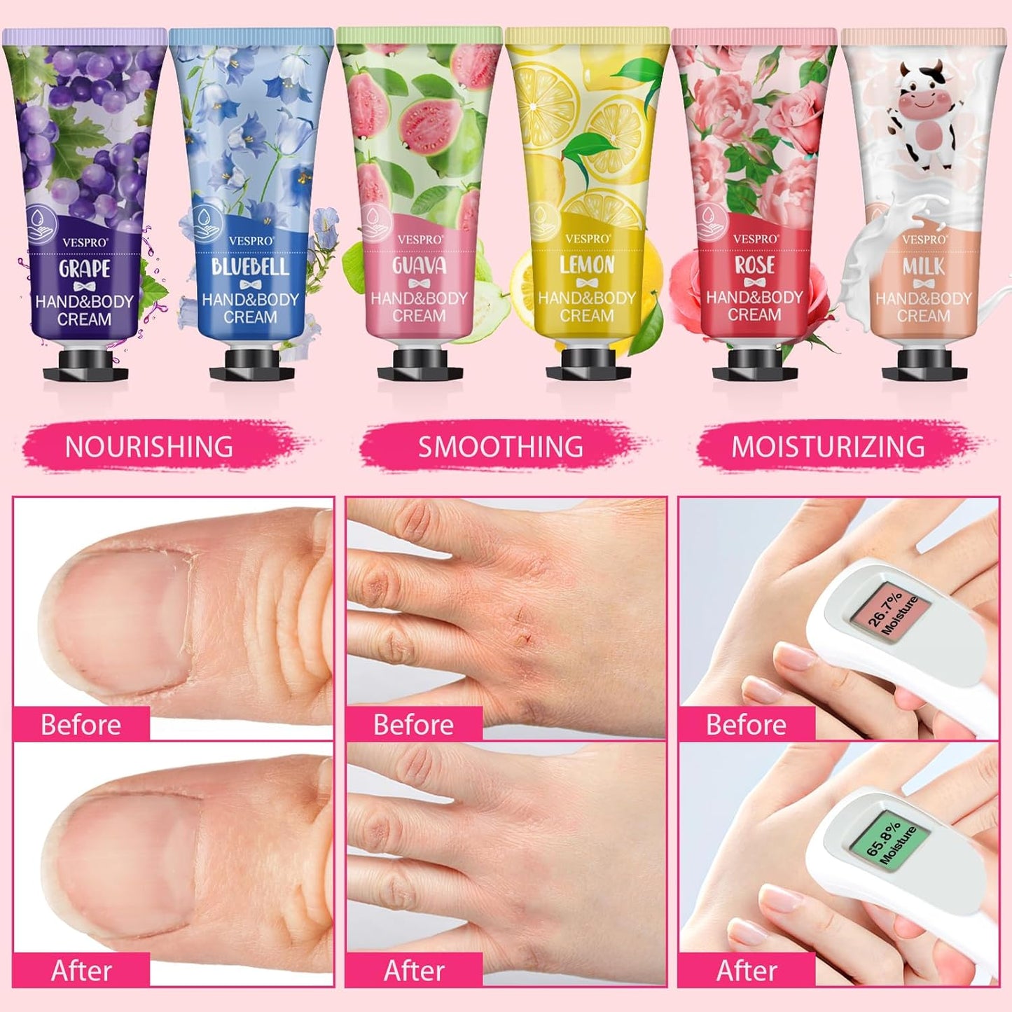 182 Pack Hand Cream Set For Women, Hand Lotion for Bridal Shower Favors, Thank You Gifts, Bridesmaid Gifts, Birthday Gifts and Small Gifts for Women, Hand Lotion Travel Size for Dry Cracked Hands