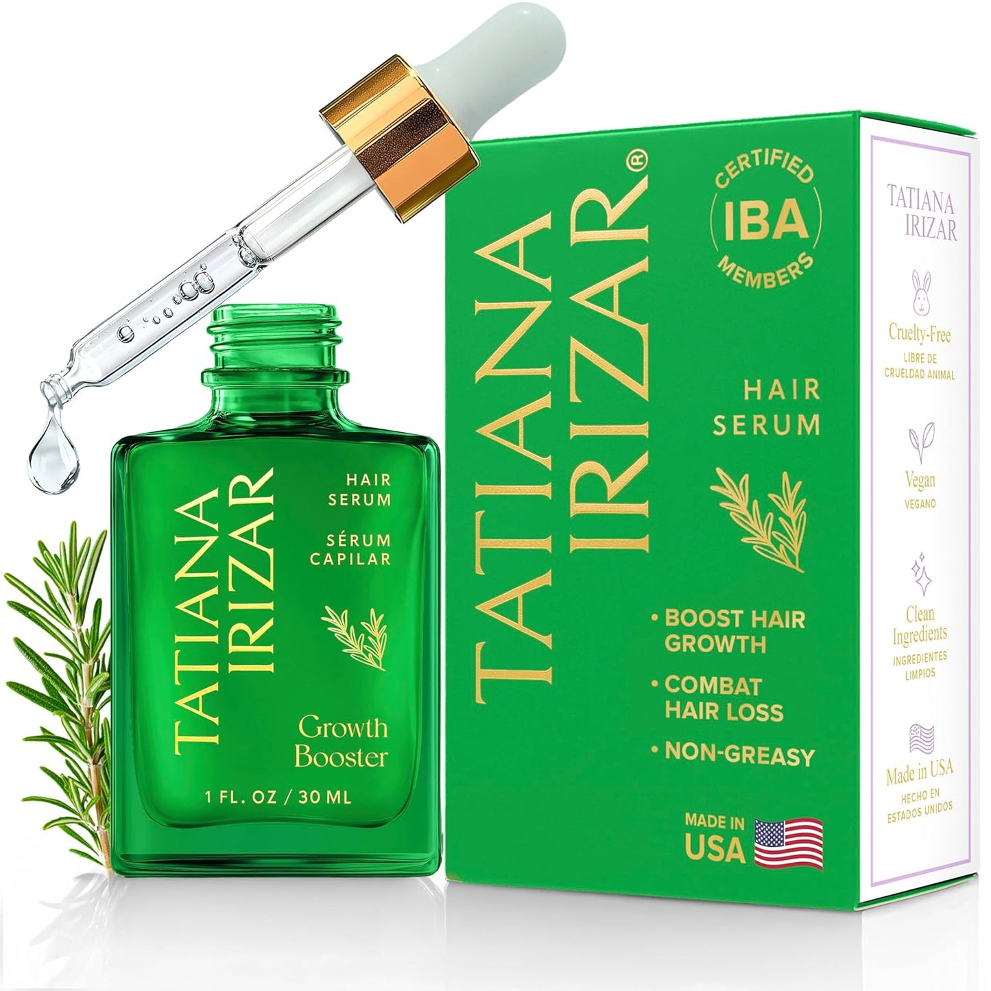 Hair Serum for Hair Growth Serum Women Made in USA - 3 Pack Scalp Serum for Hair Growth Non-Greasy Rosemary & Amla Hair Care Vegan 1 Oz Hair Loss Treatment for Women Regrowth Treatment