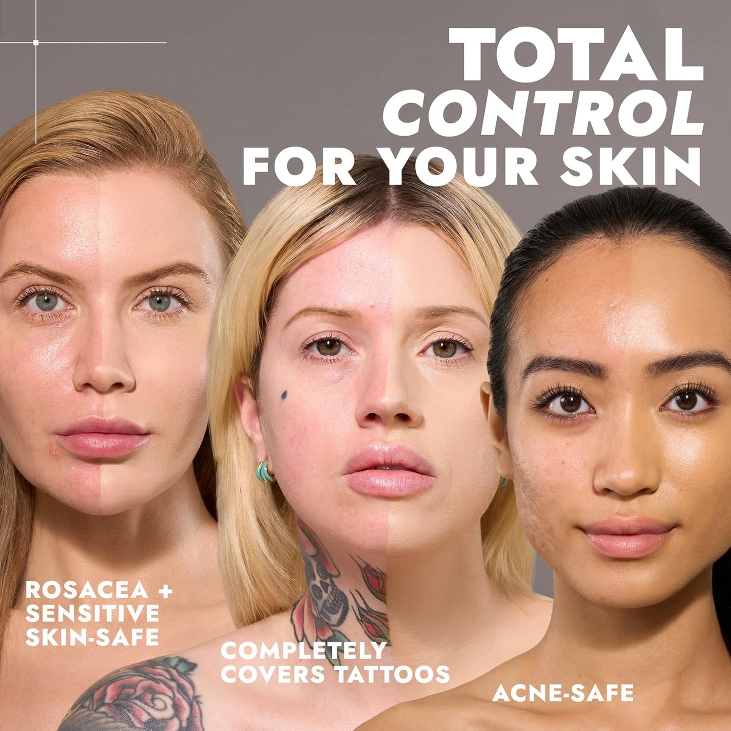 COVER FX Total Cover Cream Foundation - Shade L3 - Buildable Coverage - Natural Finish - Oil-Free - Sweat-Proof